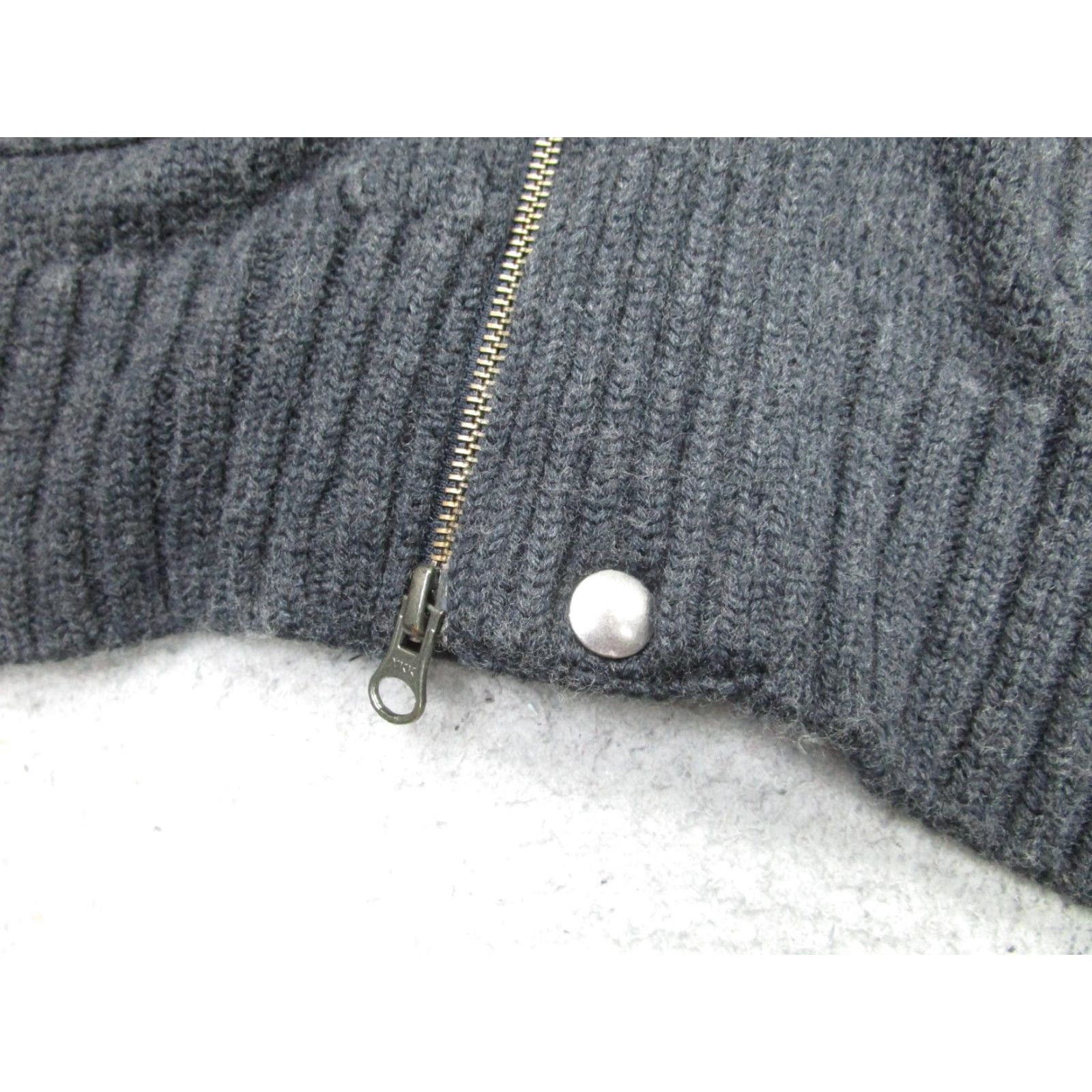 Banana Republic VINTAGE Banana Republic Sweater Mens M Gray Full Zip Wool Mock Pockets Old Money Preppy Size US M / EU 48-50 / 2 - 4 Thumbnail