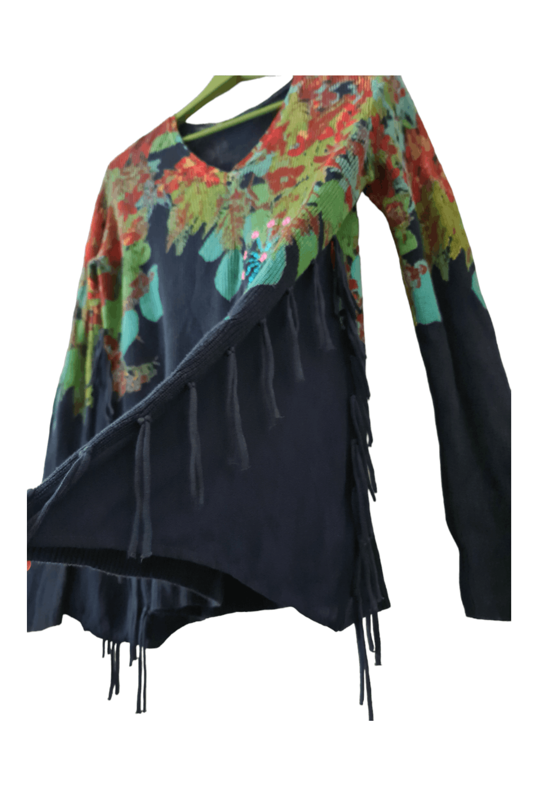 Desigual Vintage Desigual Y2K Flowers Print Sweater Size L / US 10 / IT 46 - 1 Thumbnail