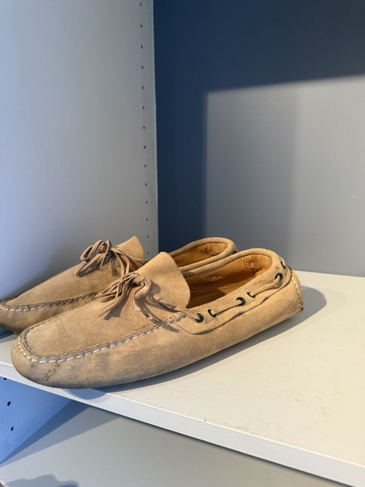 Valentino Valentino Garavani Palm Avenue Boat Shoes Tan Brown 43.5 Size US 10.5 / EU 43-44 - 3 Thumbnail