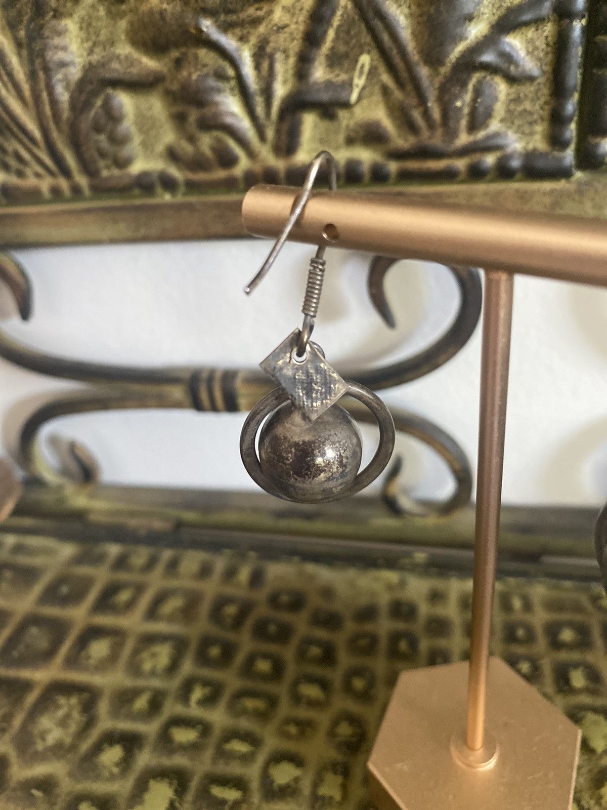 Vintage VINTAGE STERLING SILVER MEXICO DANGLE BALL HOOK EARRINGS Size ONE SIZE - 7 Thumbnail