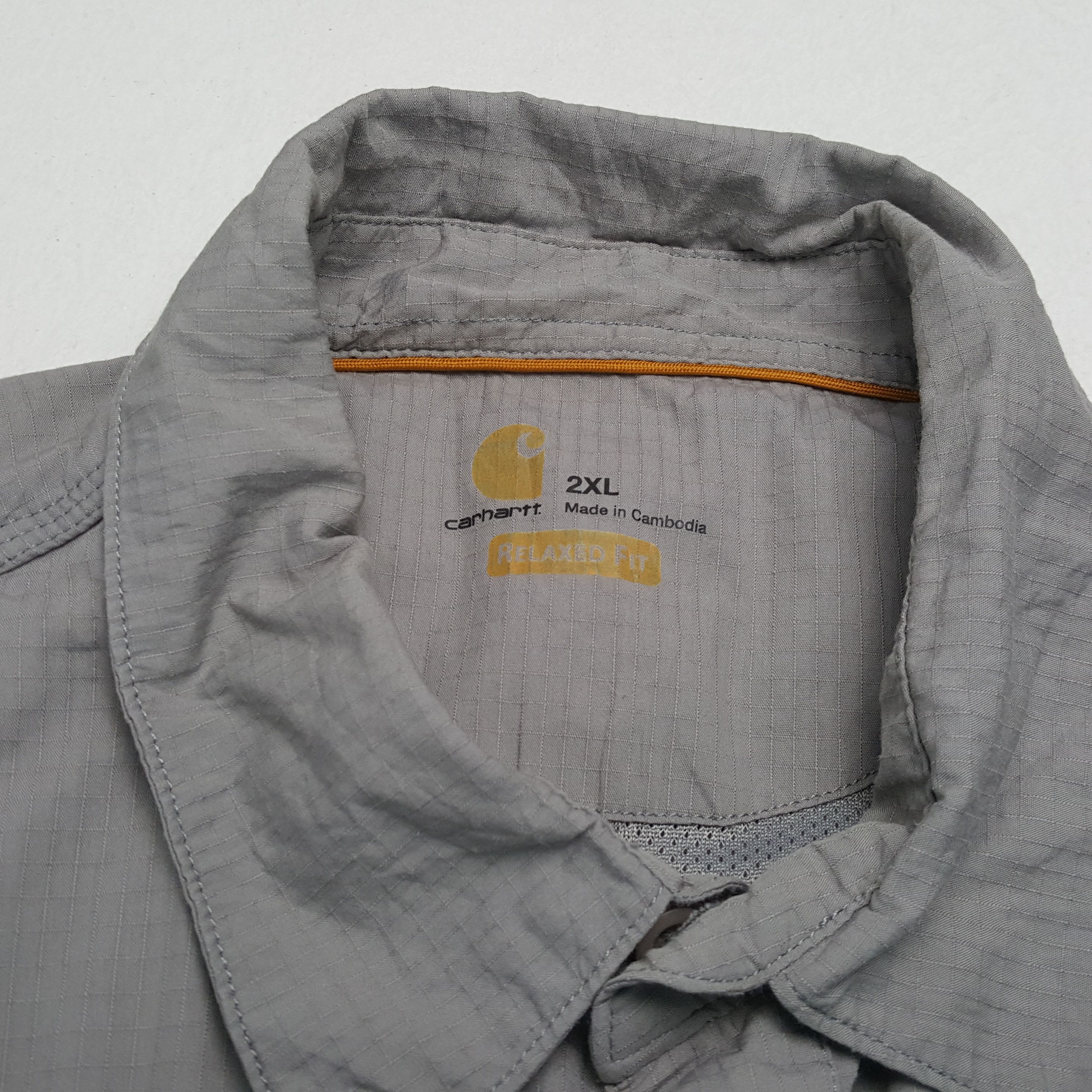 Carhartt × Vintage CARHARTT Small Logo Design Workwear Style Shirt Size US XXL / EU 58 / 5 - 11 Thumbnail