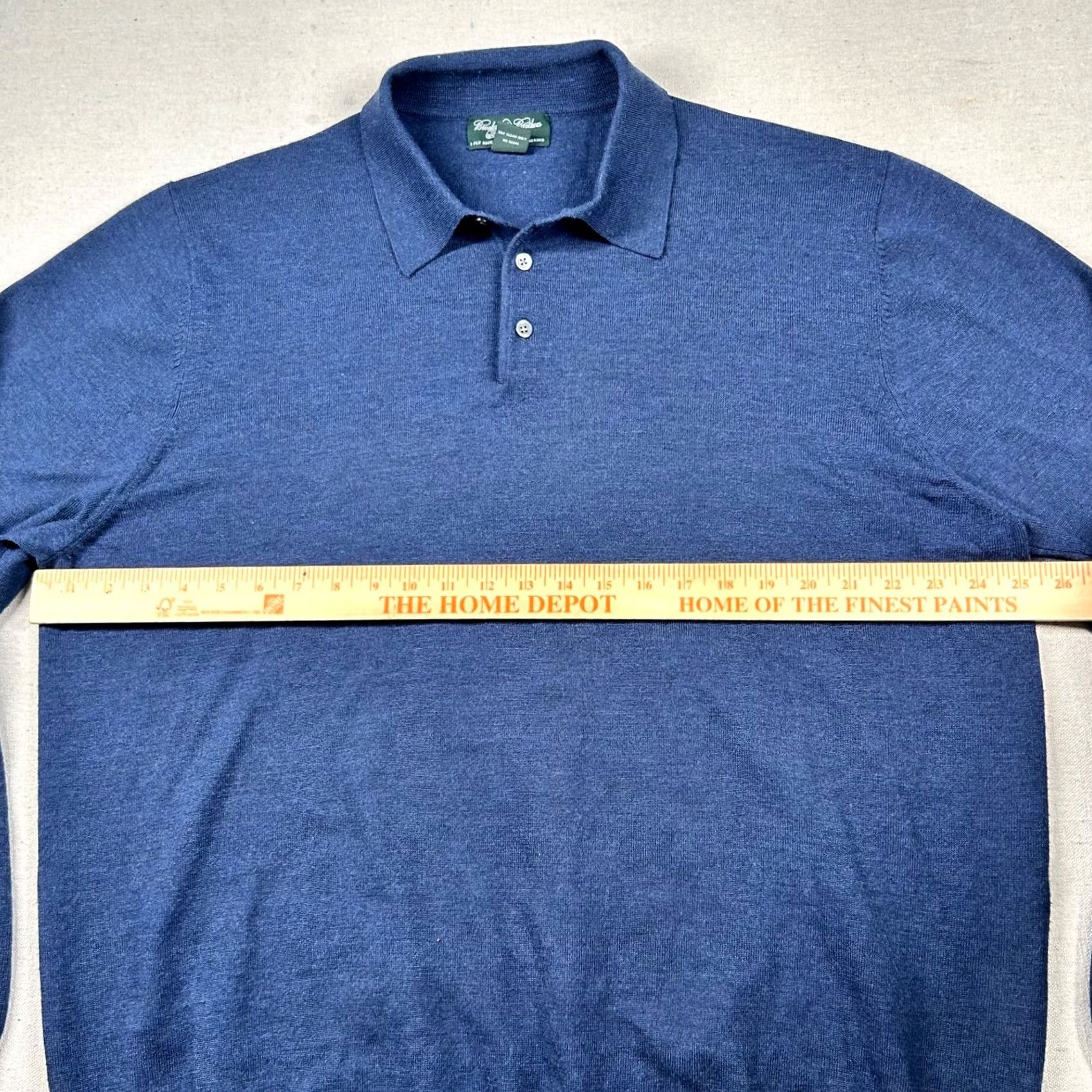 Brooks Brothers VINTAGE Brooks Brothers Sweater Mens 2XL Merino Wool Collared Navy Country Size US XXL / EU 58 / 5 - 5 Thumbnail