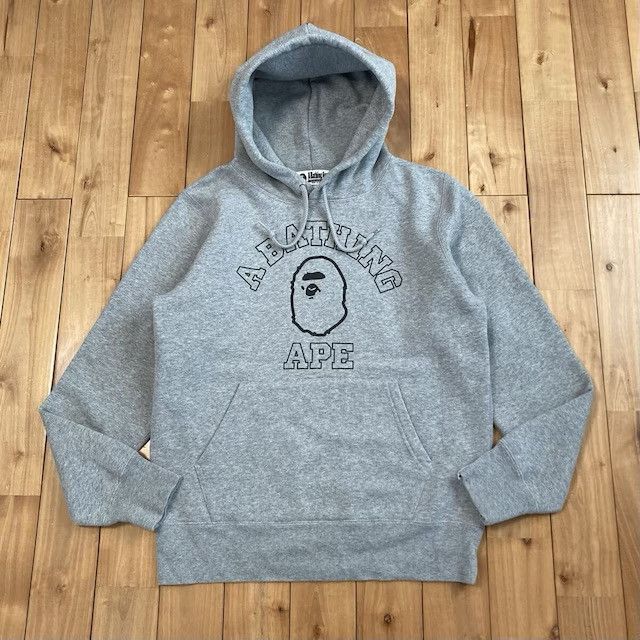 Bape BAPE College logo pullover hoodie a bathing ape Size US M / EU 48-50 / 2 - 1 Thumbnail