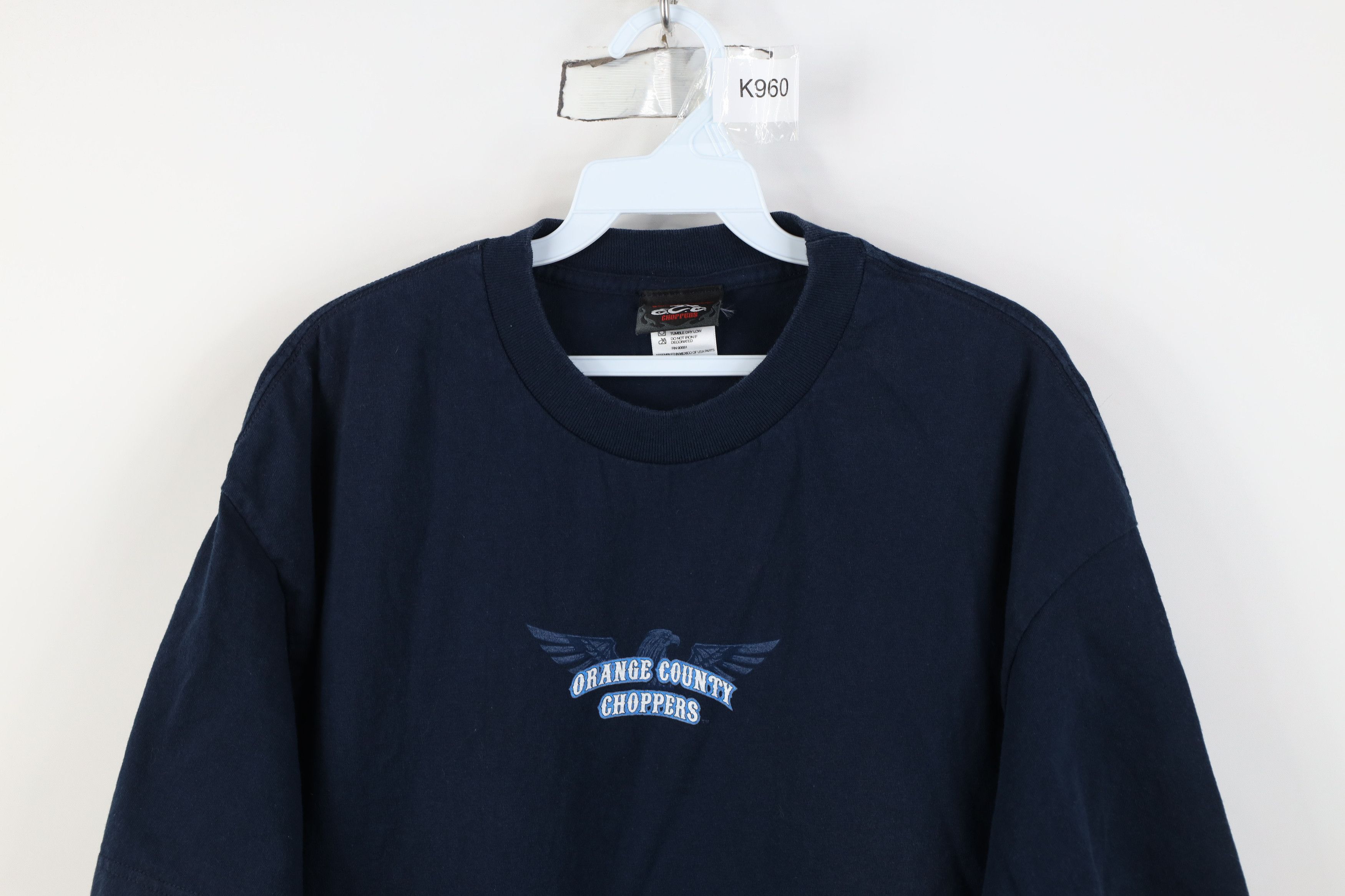 Vintage Vintage Y2K Choppers New York Motorcycle Eagle T-Shirt Size US XL / EU 56 / 4 - 2 Thumbnail