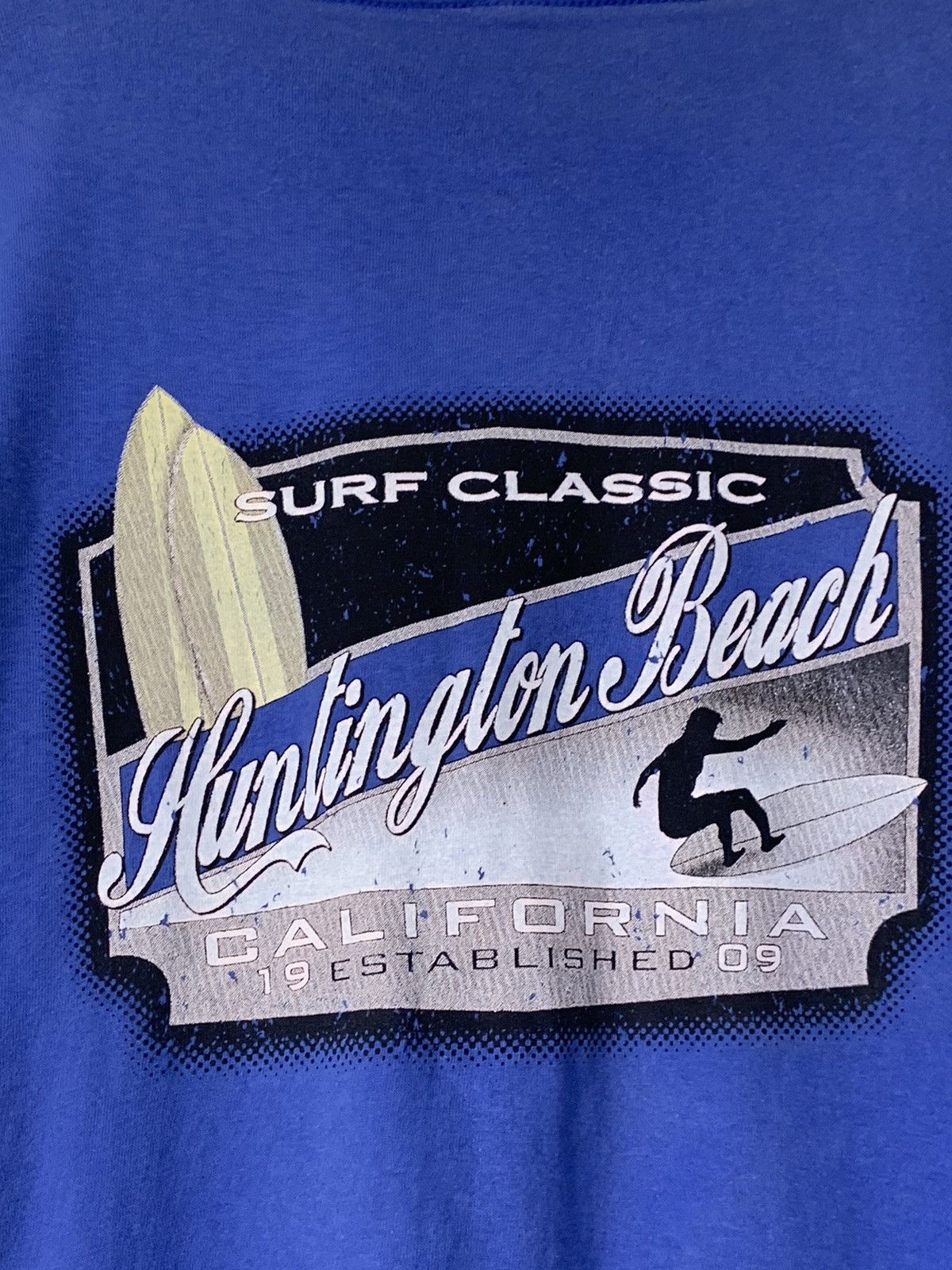 Vintage Vintage Surf Classic Hunlington Beach t-shirt Size US XL / EU 56 / 4 - 12 Thumbnail