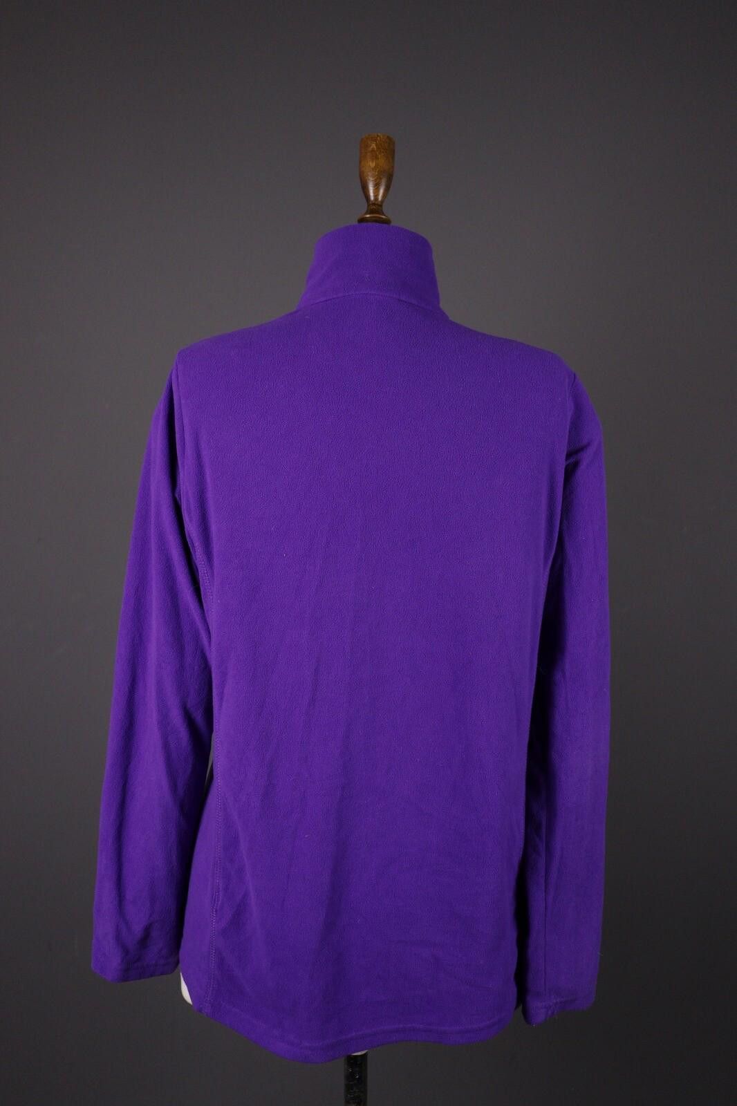 Designer Kari Traa Purple Full Zip Fleece Lightweight Jacket Size L Size L / US 10 / IT 46 - 7 Thumbnail