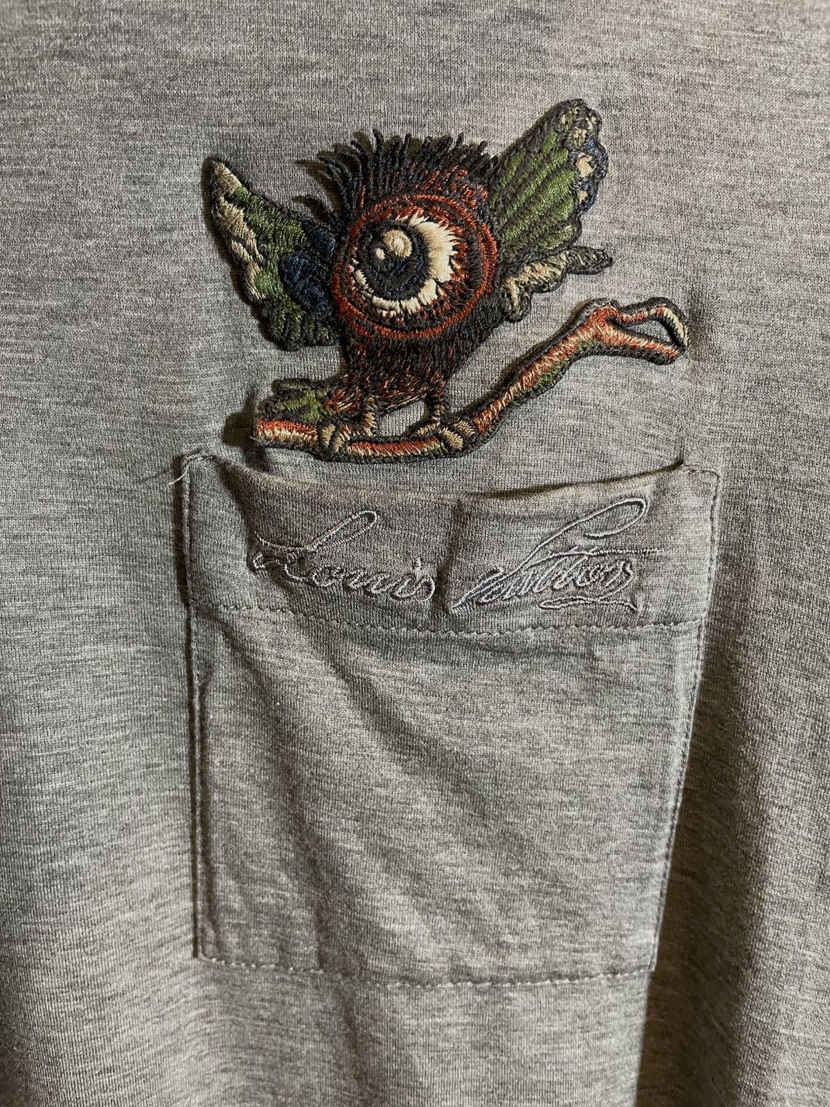 Louis Vuitton Louis Vuitton Chapman Brothers Eye Creature Pocket Tee Size US L / EU 52-54 / 3 - 3 Thumbnail