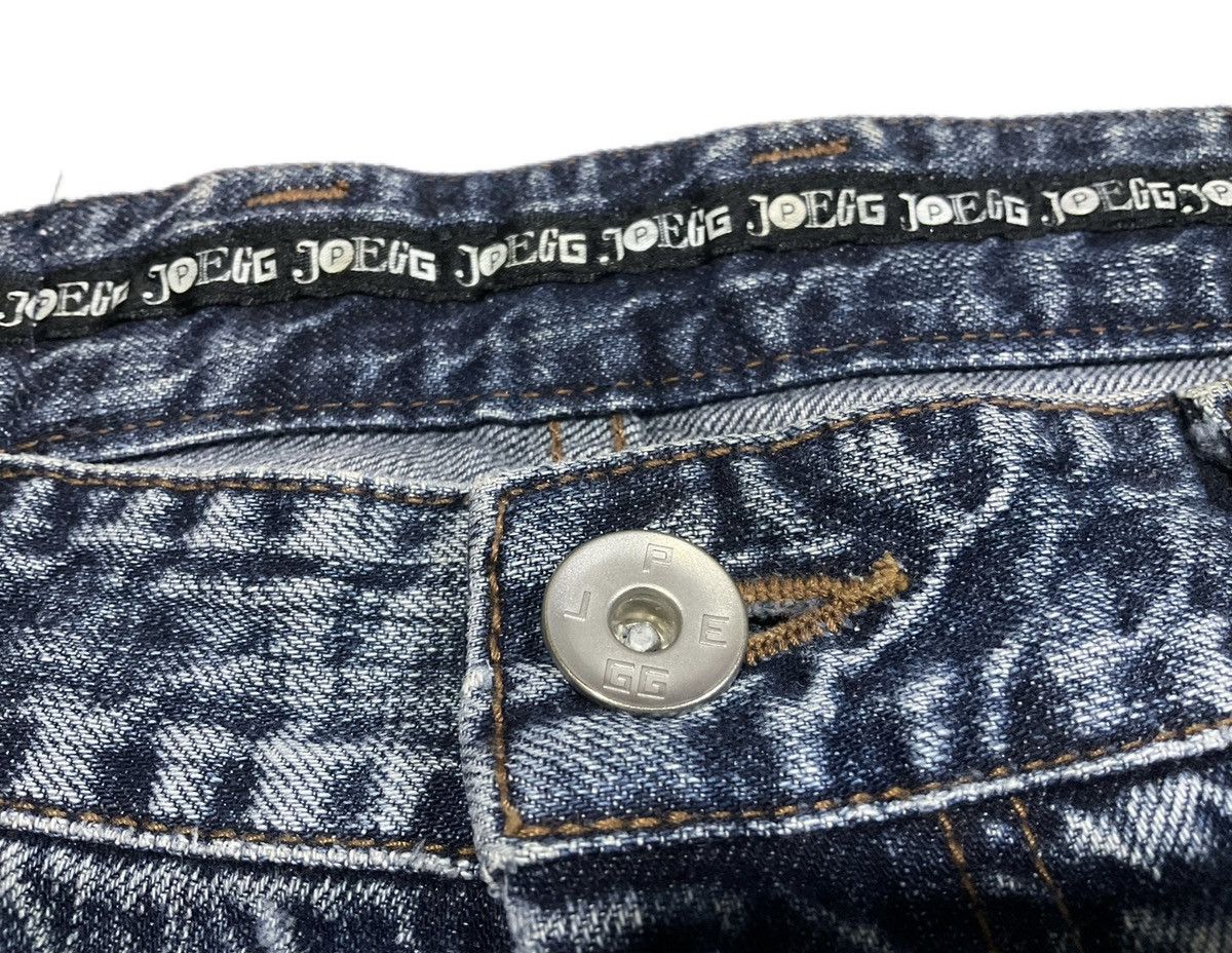 Japanese Brand 🔥Sick Y2K JPEGG Stud Denim Faded LGB Size US 33 - 10 Thumbnail