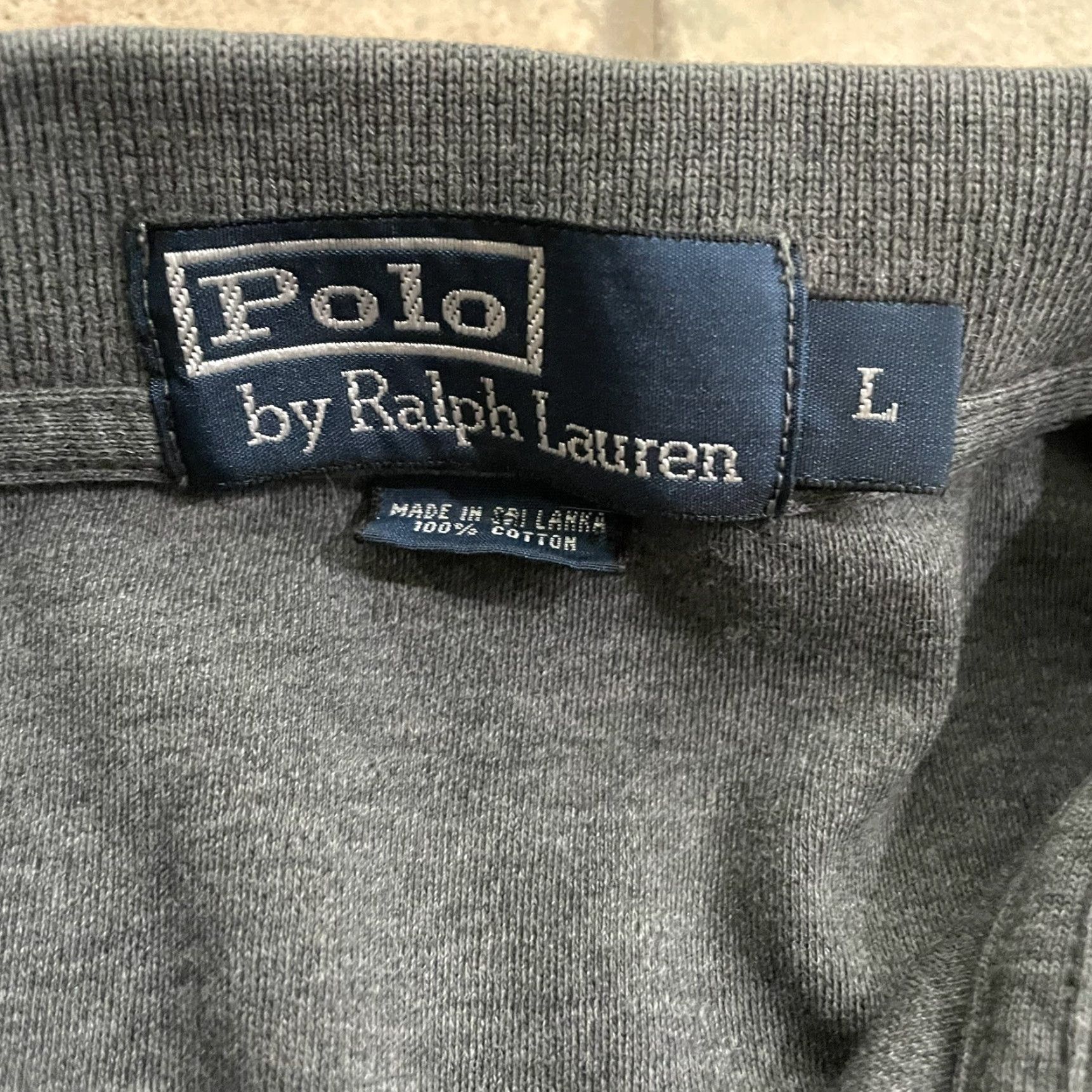 Polo Ralph Lauren Polo Ralph Lauren Polo Shirt Men L 100% Cotton Gray Mens Size US L / EU 52-54 / 3 - 4 Thumbnail