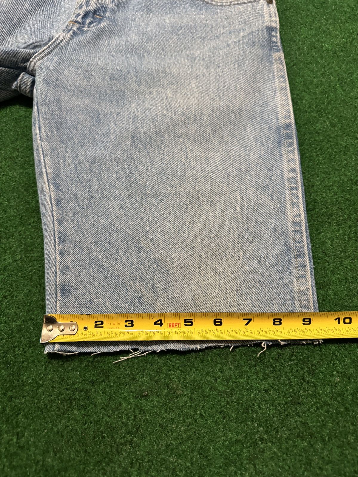 Wrangler Y2K Light Wash Baggy Hip Hop Skater Grunge Denim Shorts Size US 32 / EU 48 - 6 Thumbnail