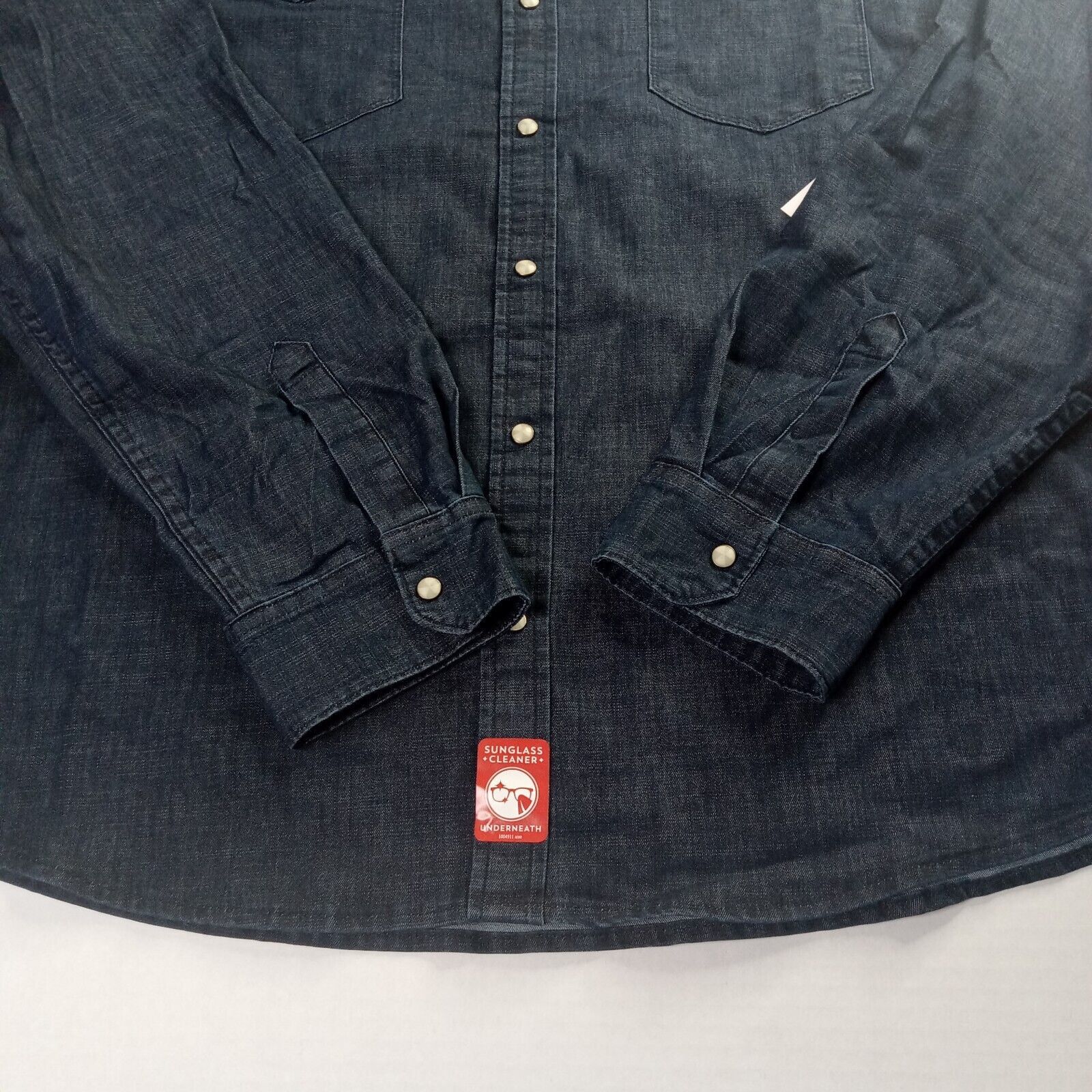 Wrangler Wrangler Slim Fit Snap Woven Shirt Mens 2XL Cowboy Wash Blue Size US XXL / EU 58 / 5 - 2 Thumbnail
