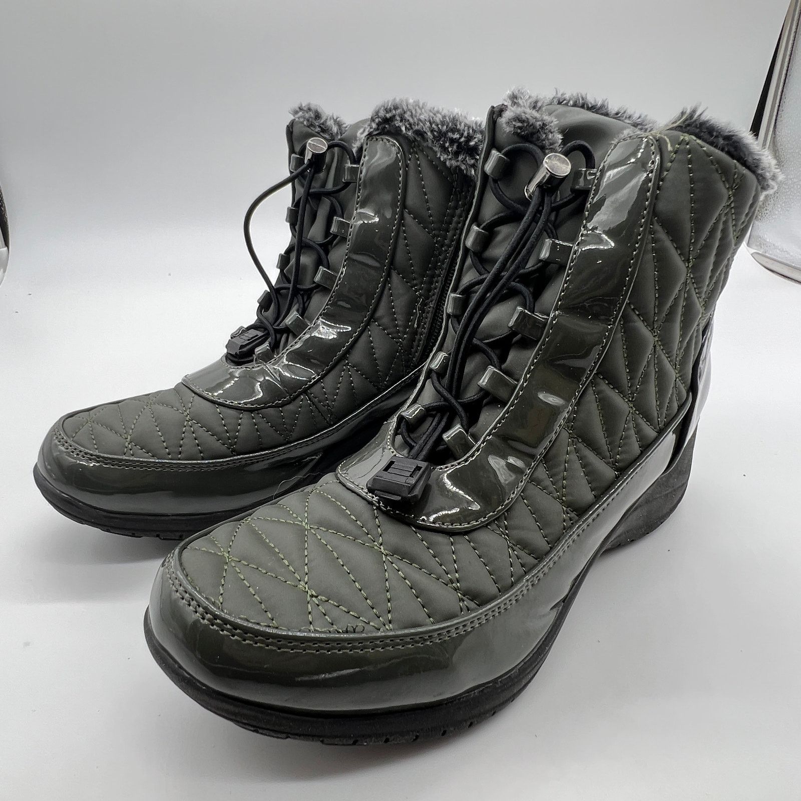 Other Khombu Waterproof Winter Ankle Snow Boots Size 8.5 Green Size US 8.5 / IT 38.5 - 3 Thumbnail