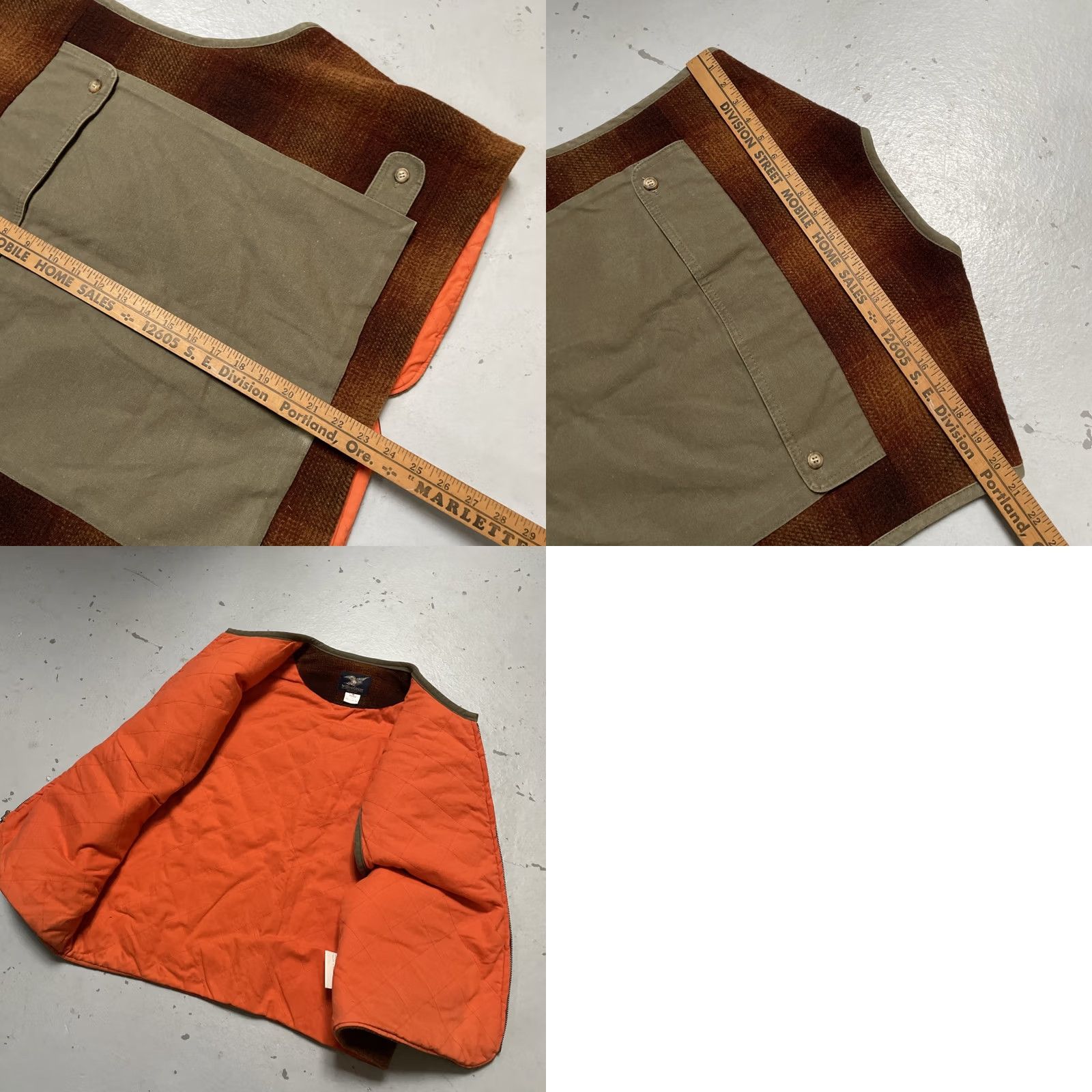 Vintage VINTAGE Willis & Geiger Full Zip Wool Hunting Fishing Tactical Field Camp Vest L Size US L / EU 52-54 / 3 - 8 Thumbnail