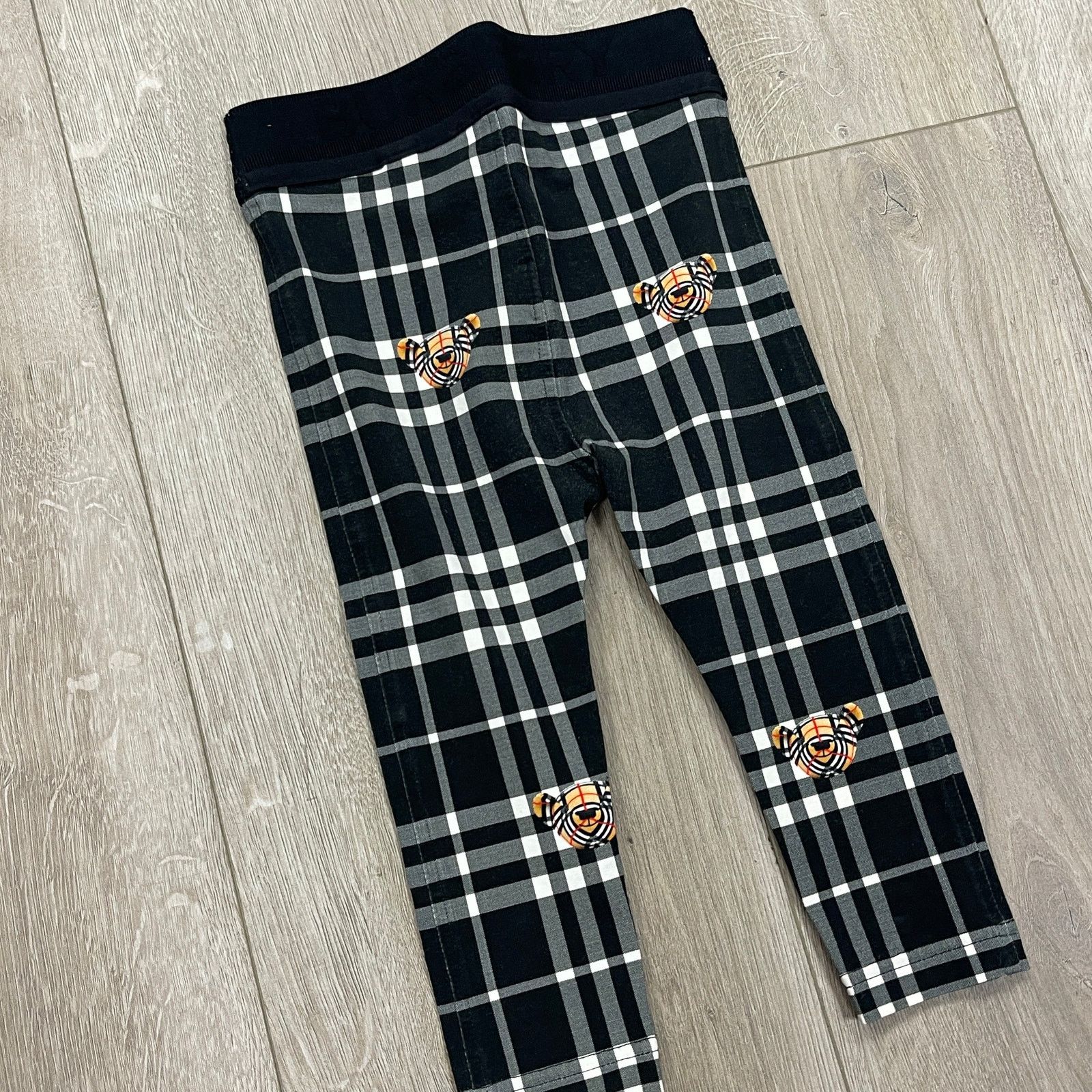 BURBERRY Babies' Bear Print Cotton Leggings size 18 Months