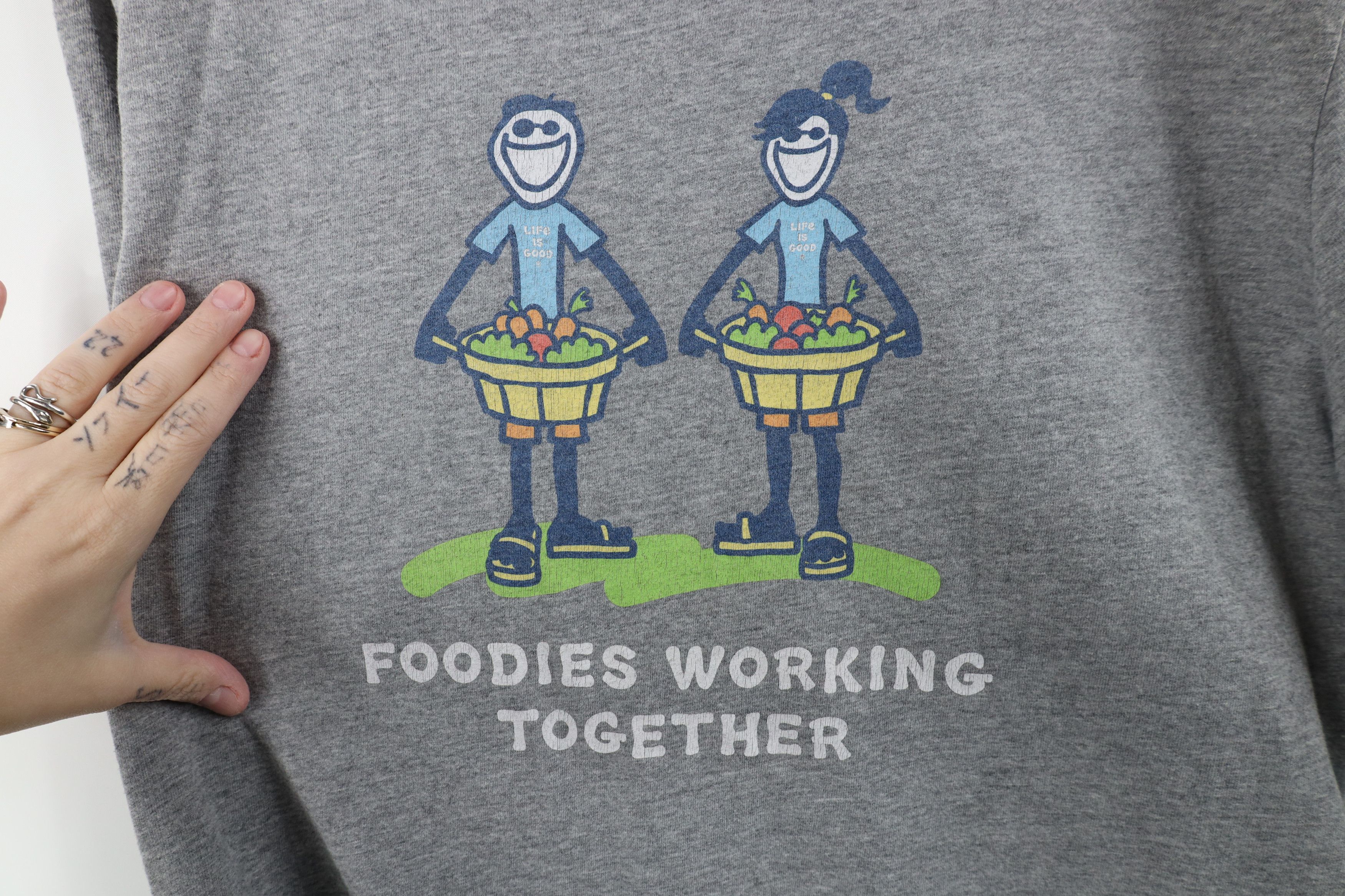Life is Good Life Is Good Working Together Short Sleeve T-Shirt Gray Size US XL / EU 56 / 4 - 4 Thumbnail
