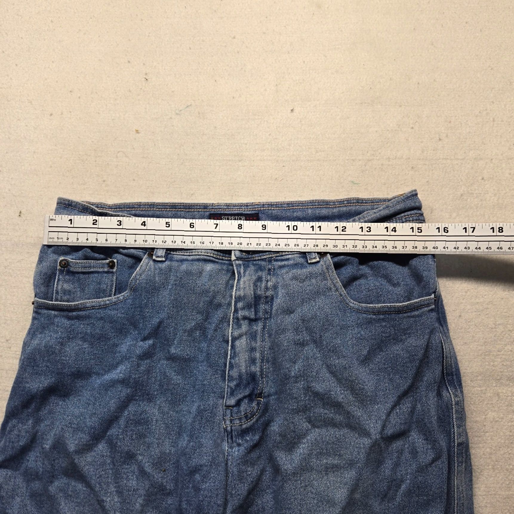 Bill Blass VINTAGE Bill Blass Jeans Women Size 12 Blue Stretch Straight Adult Womens Jeans Jeans Blue Stretch Size 12 Womens 90s Size 34" / US 12 / IT 48 - 4 Thumbnail
