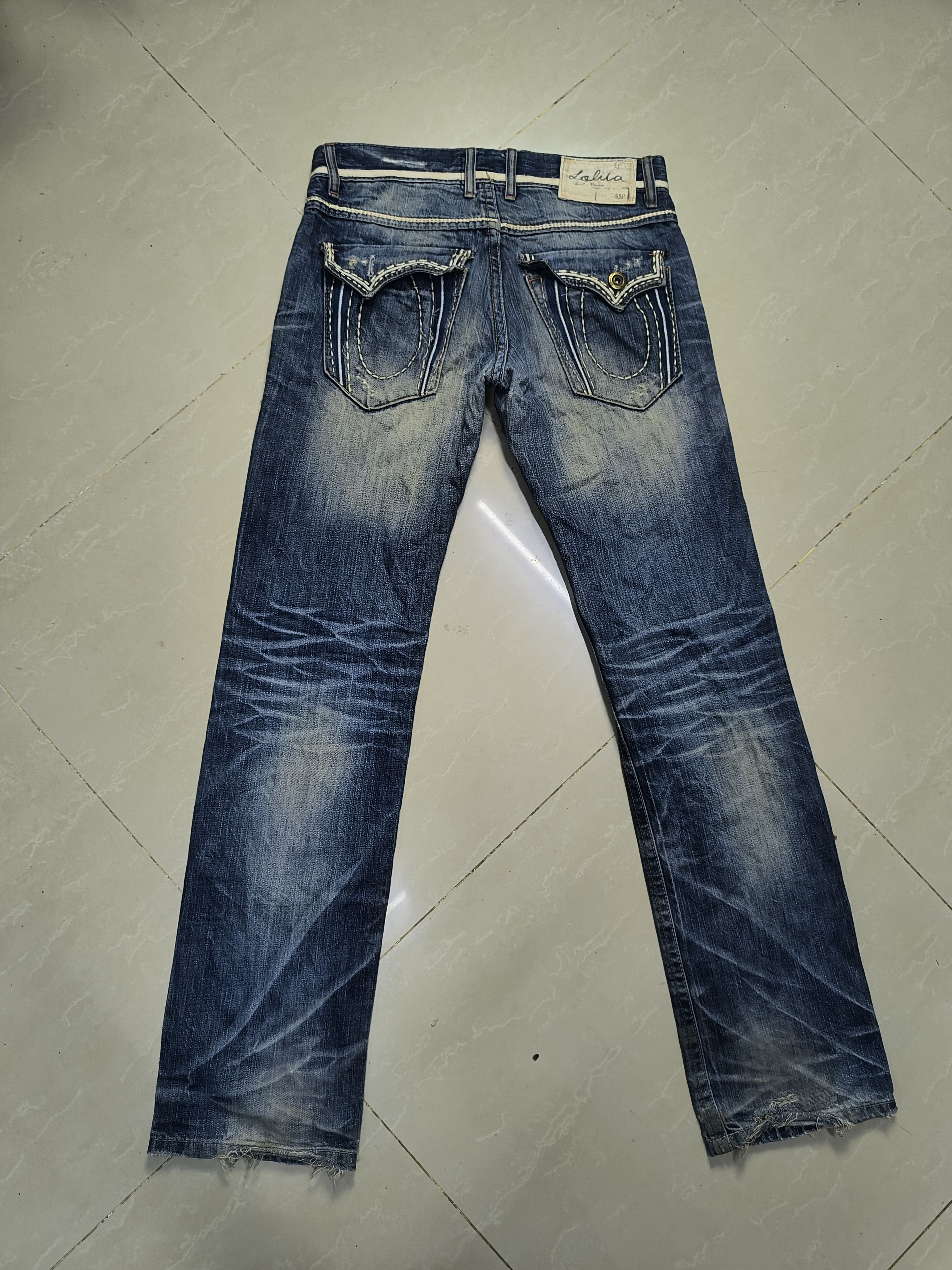 If Six Was Nine × Japanese Brand Lolita Japan Max Claw Mark Distressed Jeans Size US 34 / EU 50 - 10 Thumbnail