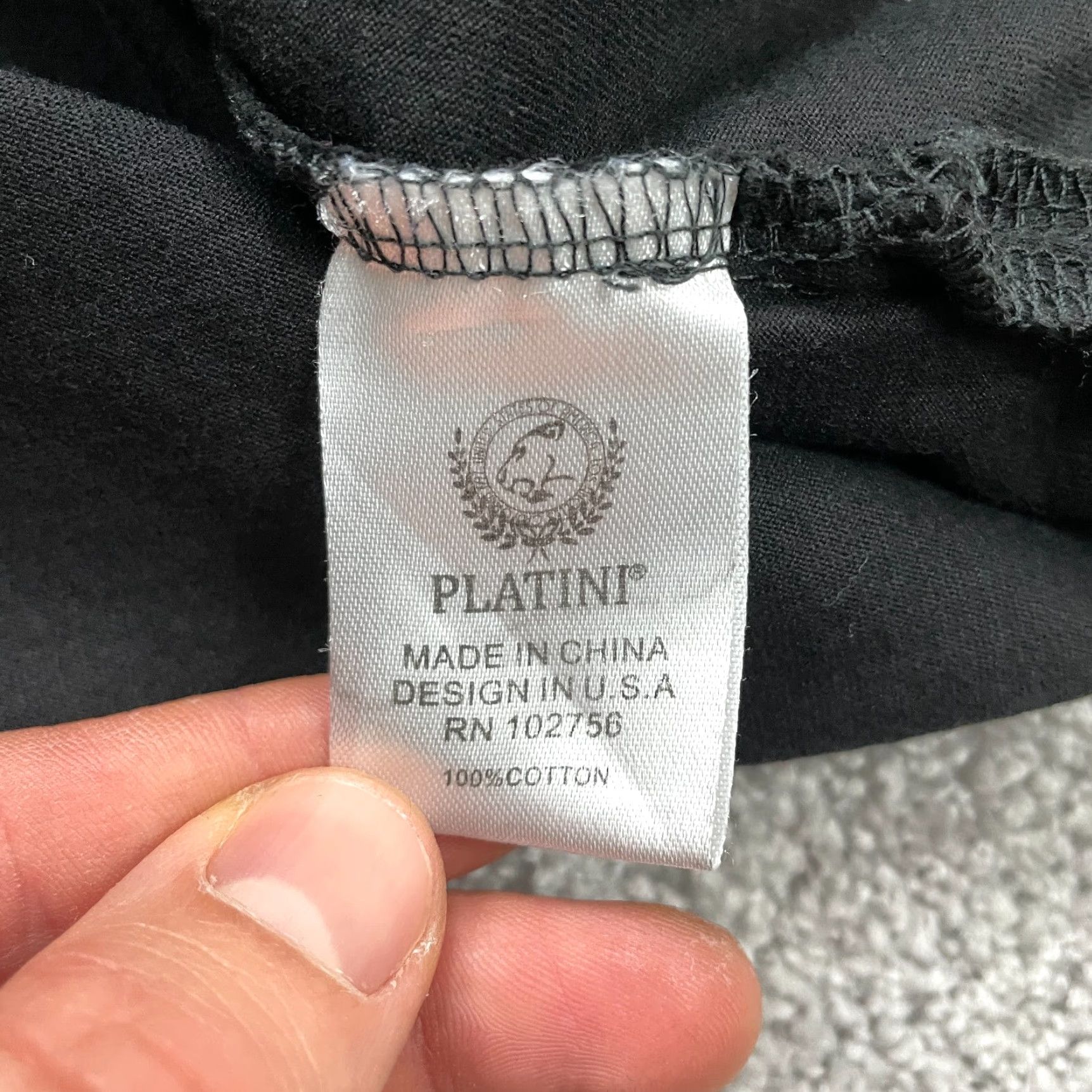 Vintage VINTAGE Platini Men's Polo Shirt 3XL Black Cotton Short Sleeve Casual Sports Golf Tennis Size US XXL / EU 58 / 5 - 7 Thumbnail