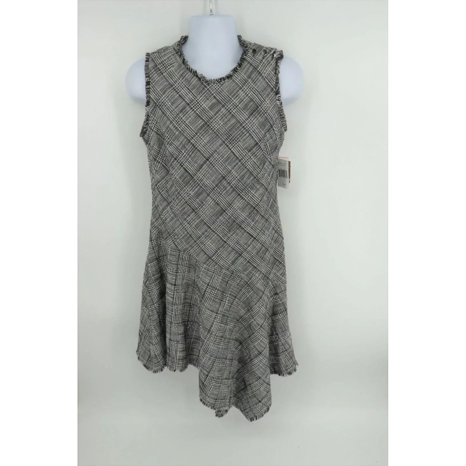 Other Taylor Asymmetric Plaid Sleeveless Dress Size 12 NWT $129 Size XL / US 12-14 / IT 48-50 - 1 Thumbnail