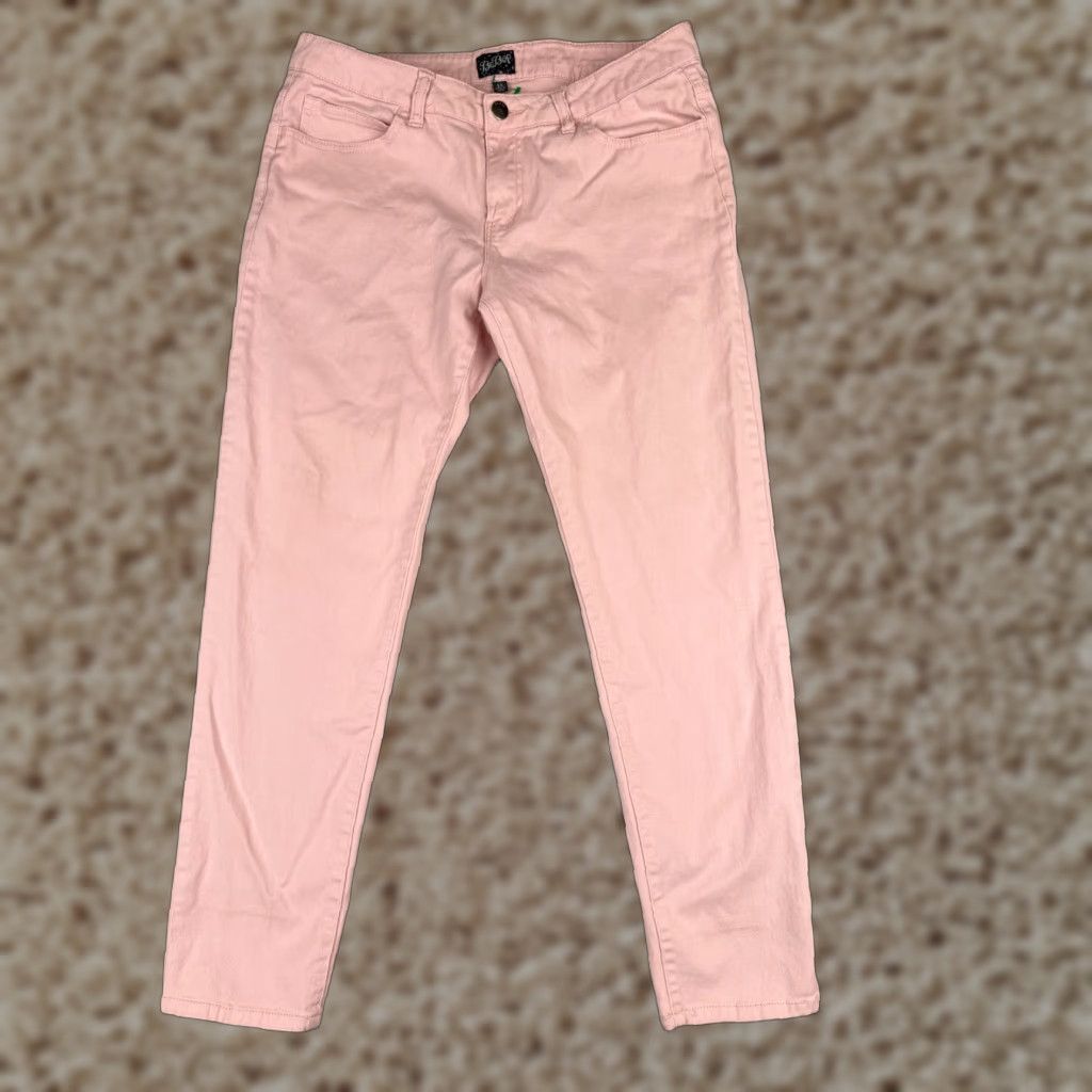 Vintage BeBop Juniors 11 Pink Denim Tapered Jeans Mid Rise 32x27 Womens Size 32" / US 10 / IT 46 - 1 Thumbnail