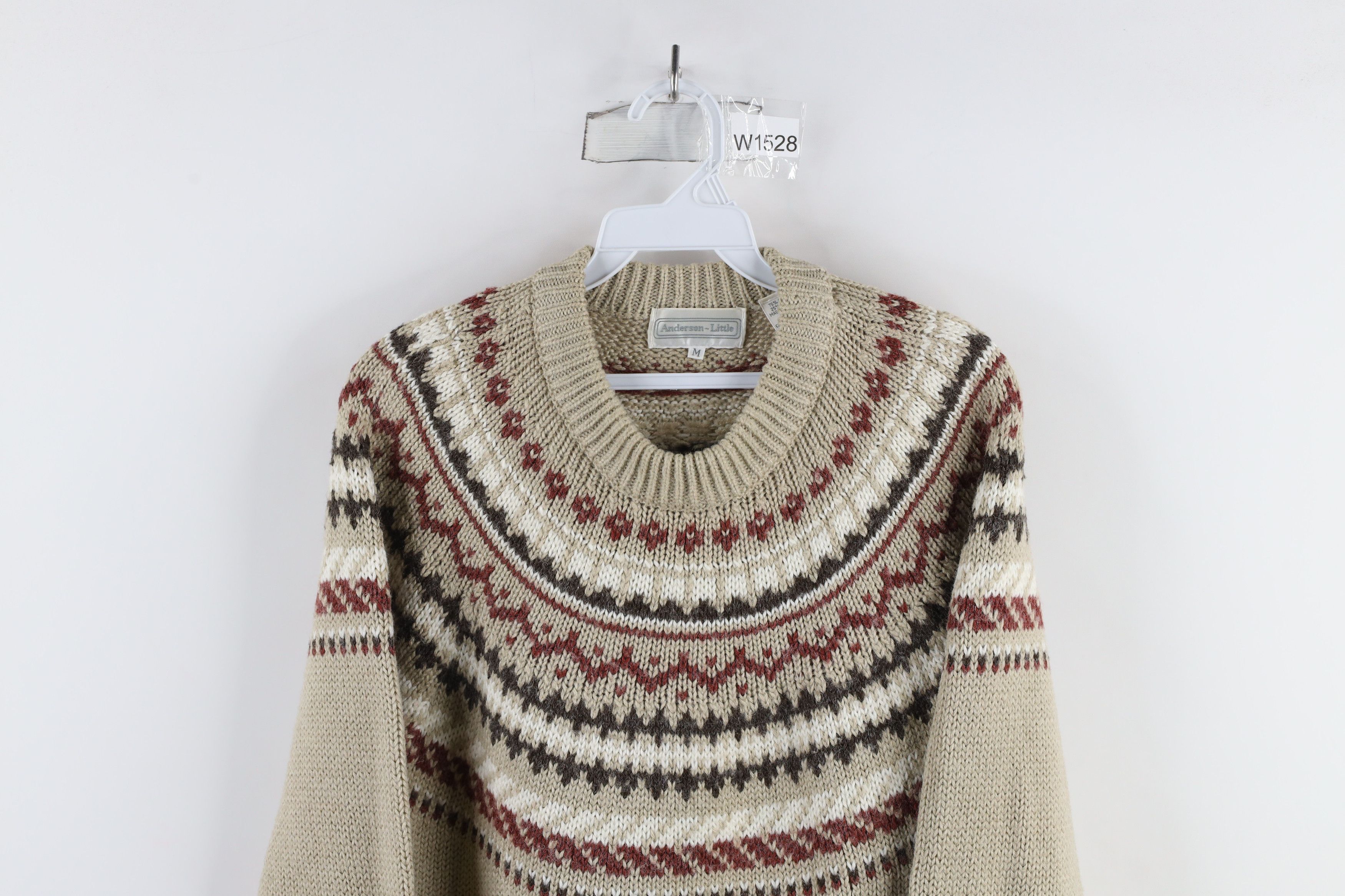 Vintage Vintage 90s Streetwear Fair Isle Knit Crewneck Sweater Size US M / EU 48-50 / 2 - 2 Thumbnail