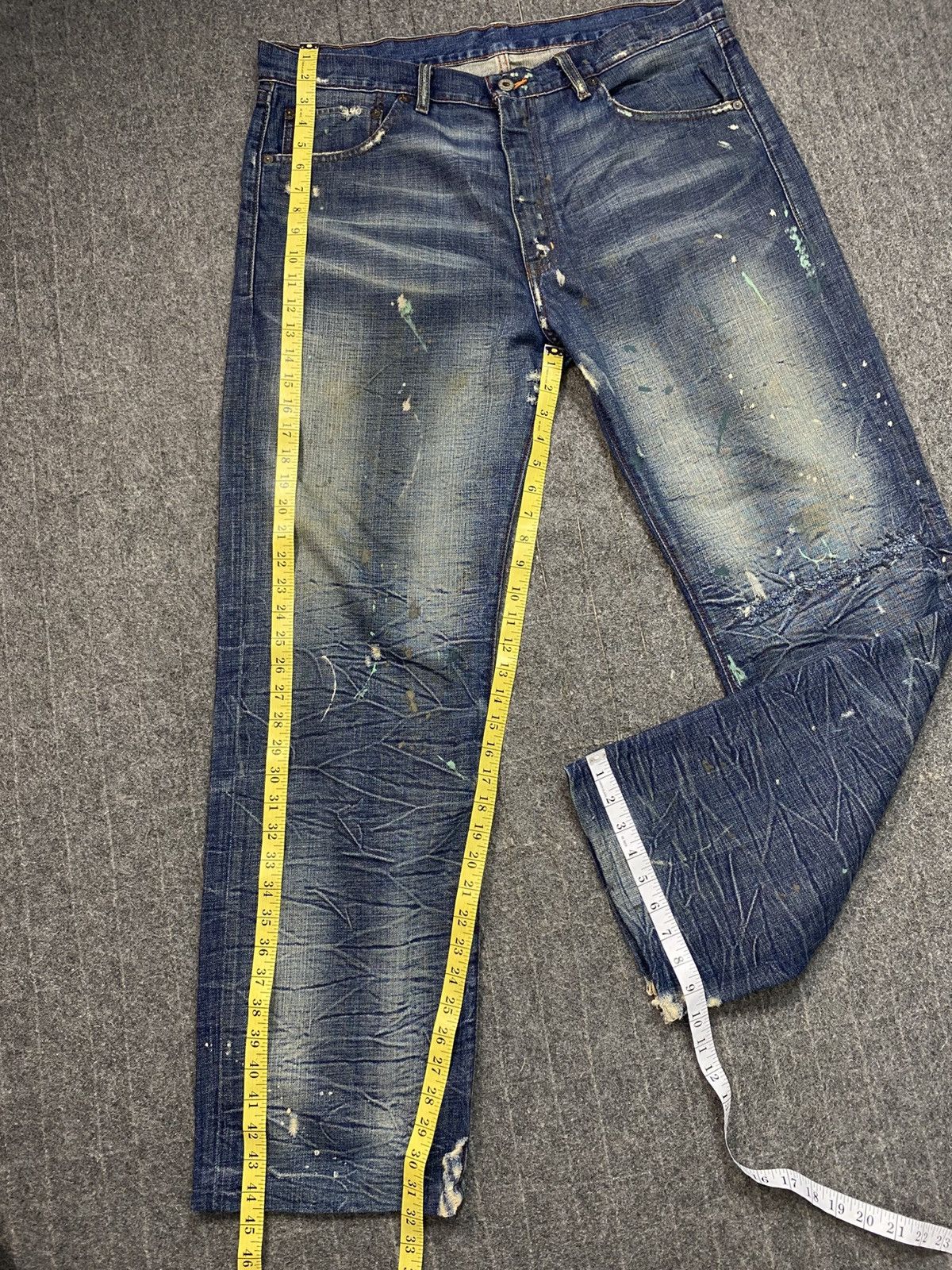 Ralph Lauren Ralph Lauren Distressed Denim Jeans Paint Splatter Size 39 Size US 39 - 13 Thumbnail