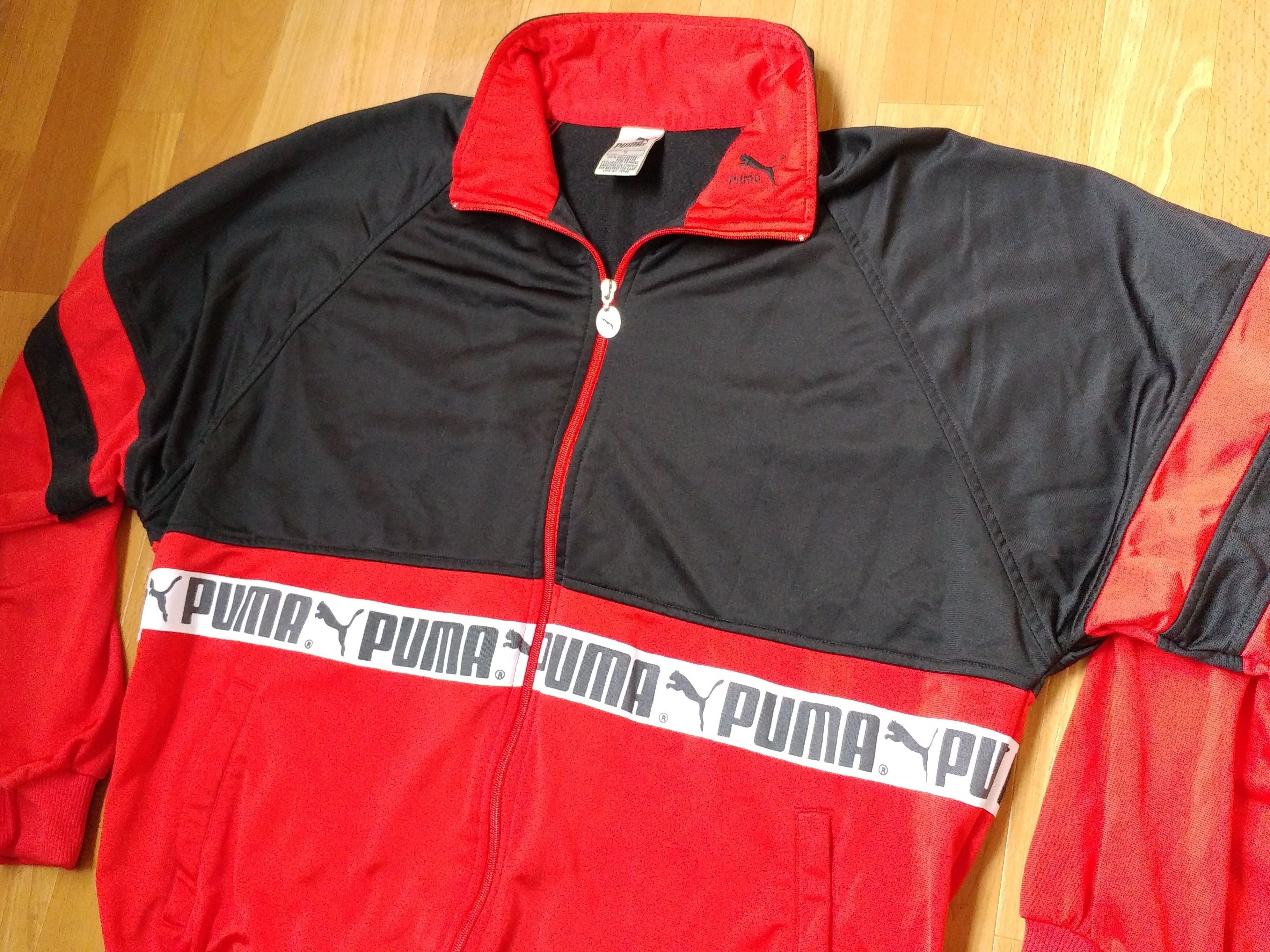 Puma × Vintage PUMA jacket, vintage track top 90s hip-hop clothing, 1990s L Size US L / EU 52-54 / 3 - 5 Thumbnail
