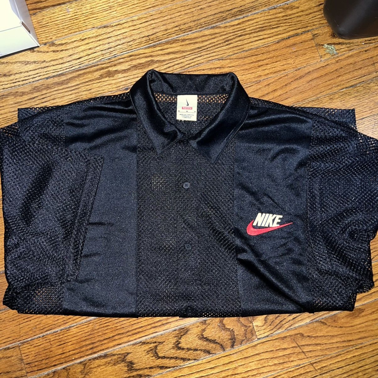 Nike × Supreme Supreme Nike Mesh S/S Shirt Black Size: Medium Size US M / EU 48-50 / 2 - 3 Thumbnail