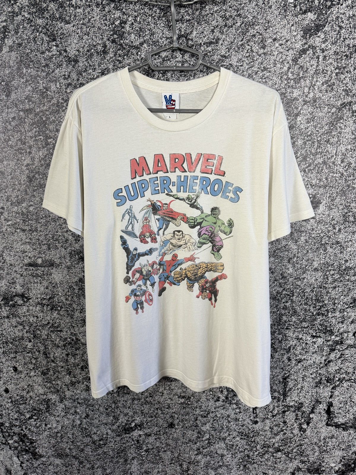 Marvel Comics Marvel Super-Heroes Vintage Tee Big Logo Made in USA Size L Size US L / EU 52-54 / 3 - 1 Thumbnail