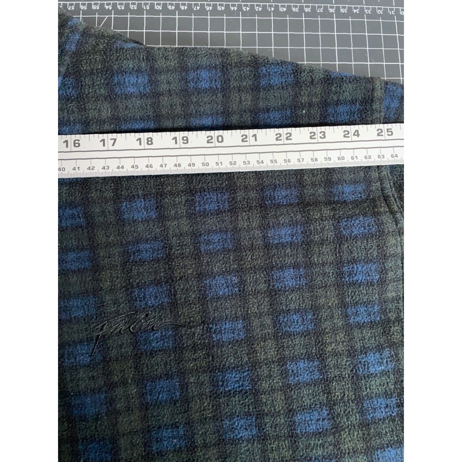 Fubu VINTAGE FUBU 1/4 Zip Fleece Pullover Jacket Mens 2XL Dark Blue Green Plaid Oversized 90s Retro Casual Size US XXL / EU 58 / 5 - 7 Thumbnail