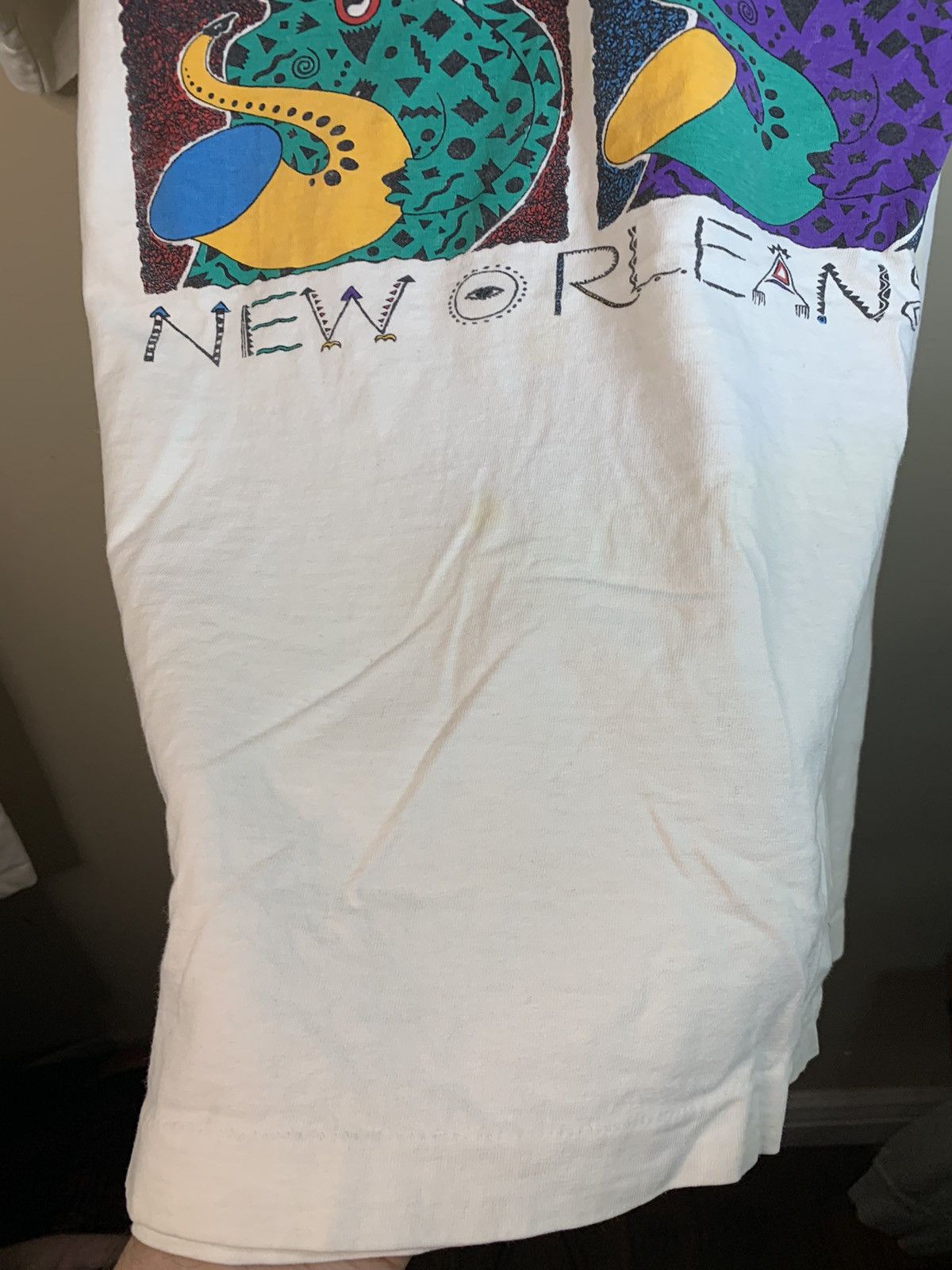 Vintage RARE* Vintage 1992 Jazz Cats New Orleans Single Stitch Shirt Size US L / EU 52-54 / 3 - 6 Thumbnail