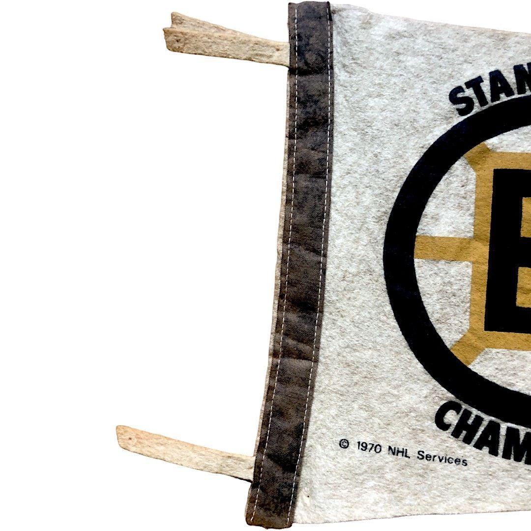 NHL Boston Bruins 1970 NHL Hockey Stanley Cup Champions Pennant Size ONE SIZE - 4 Thumbnail