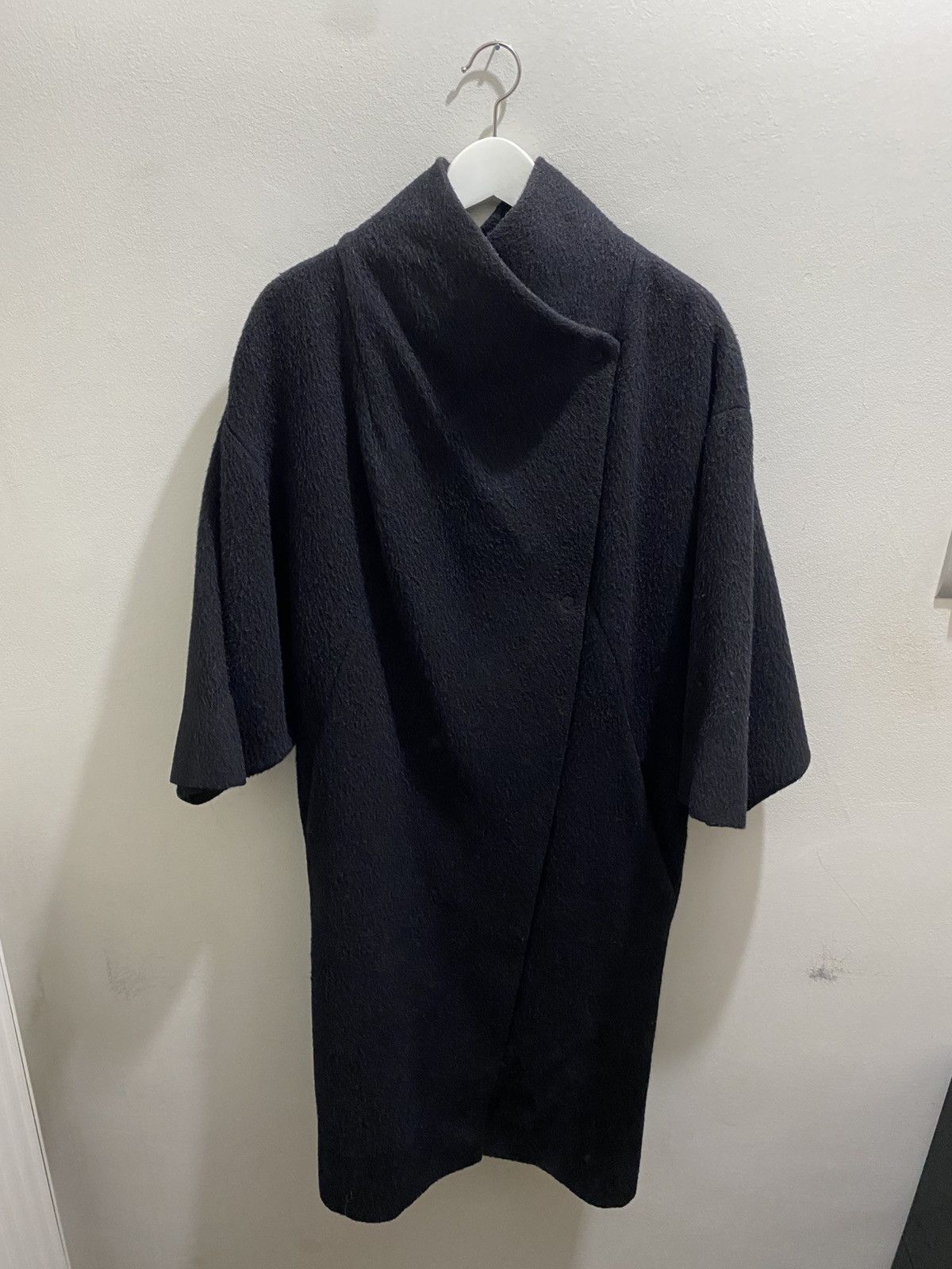 ILARIA NISTRI BLACK WOOLEN COAT