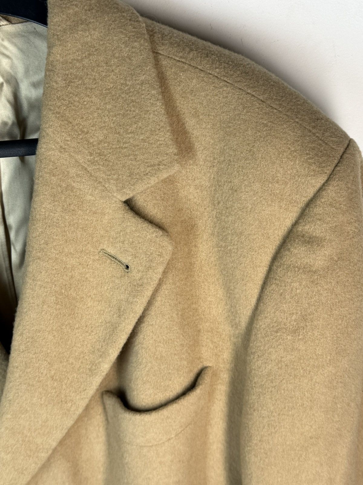 Yves Saint Laurent Camel Wool YSL Coat Soft Heavy Soft Long Beige Size US L / EU 52-54 / 3 - 3 Thumbnail