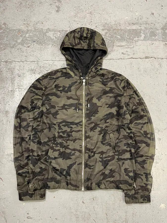 Givenchy SS2014 Givenchy Khaki Nylon Camouflage Hooded Jacket by Riccardo Tisci Size US M / EU 48-50 / 2 - 1 Thumbnail
