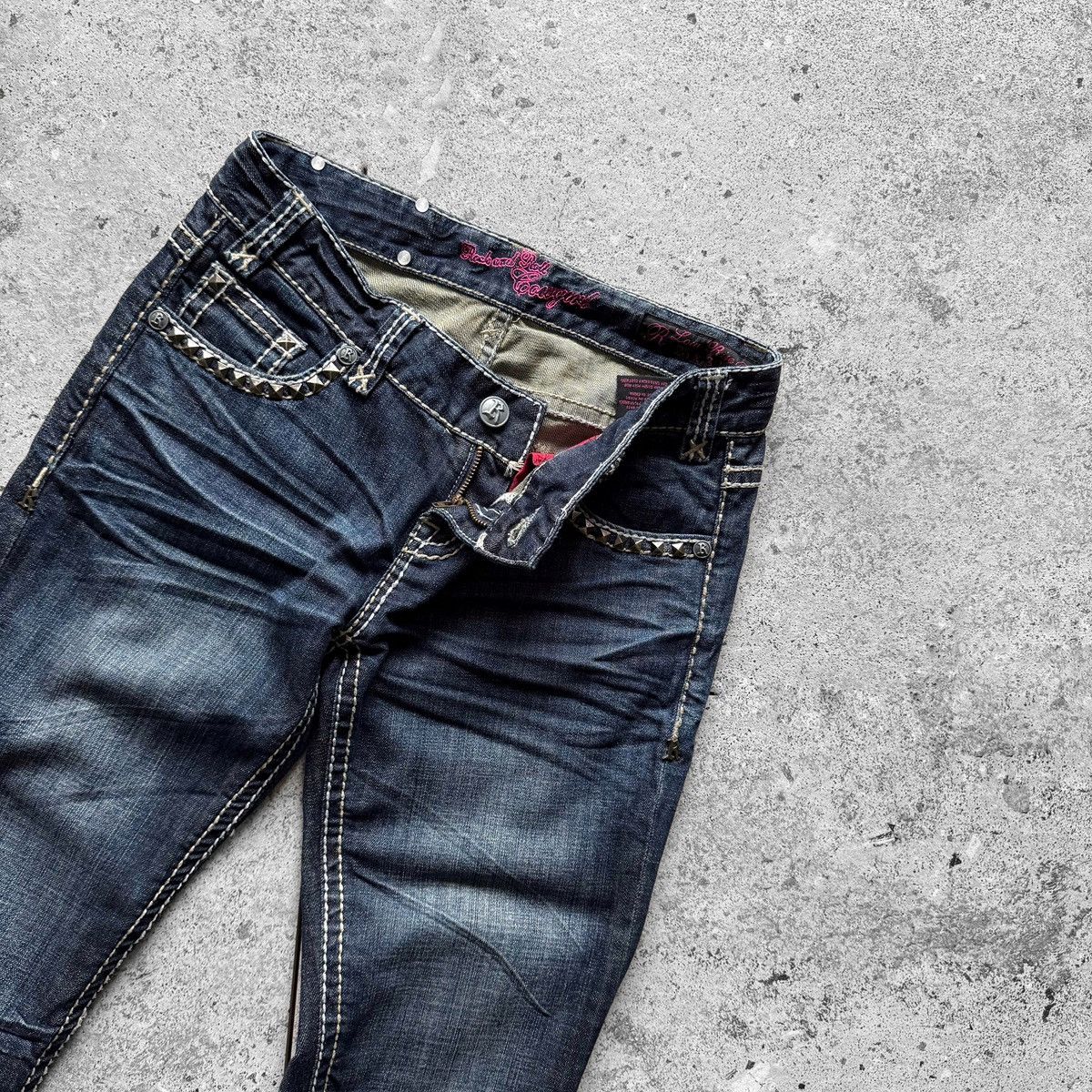 Other Rock & Roll Cowgirl Womens Dark Low Rise Denim Jeans Size 28" / US 6 / IT 42 - 4 Thumbnail