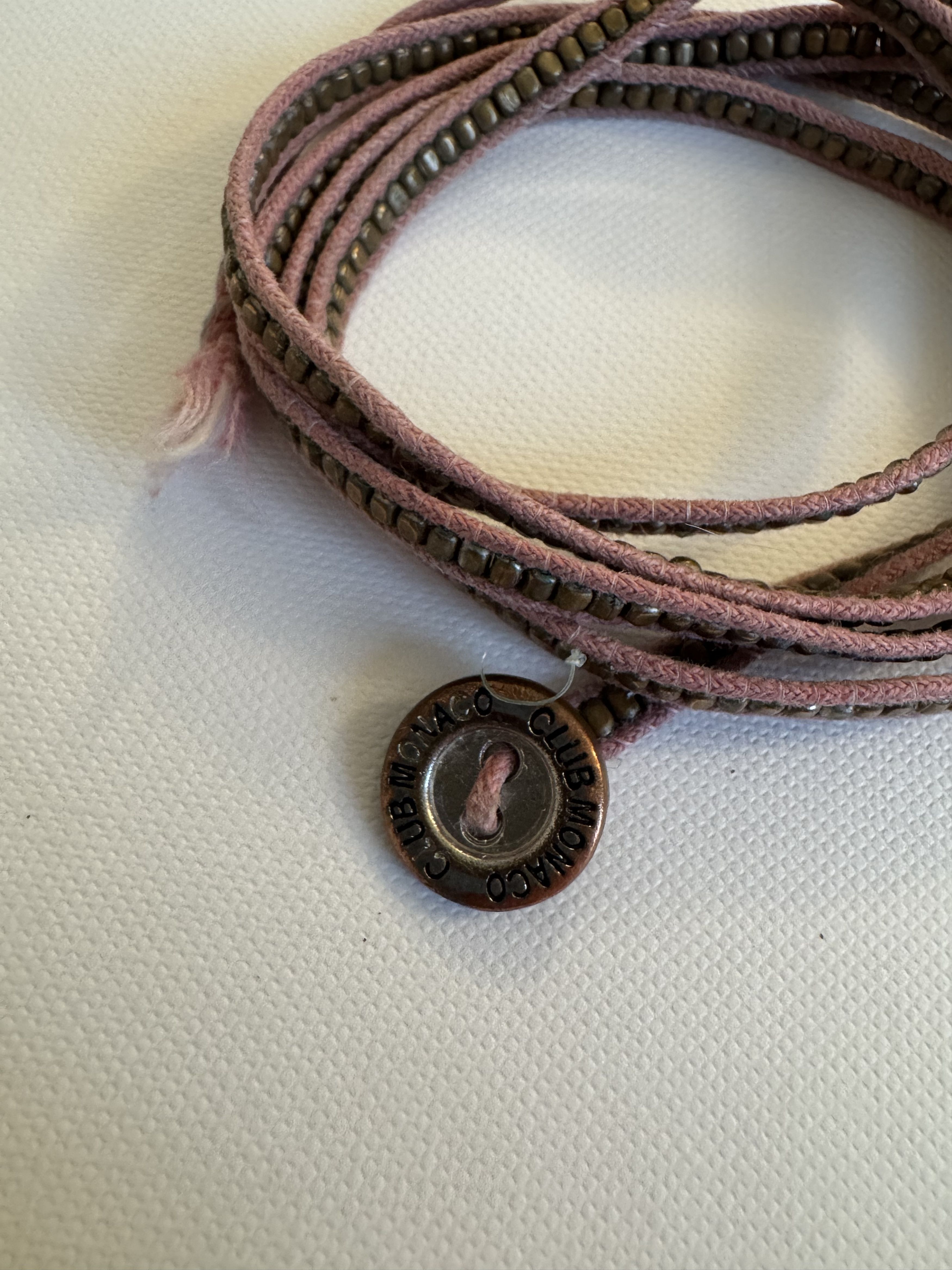 Club Monaco Vintage Beaded Wrap Bracelet Size ONE SIZE - 2 Thumbnail