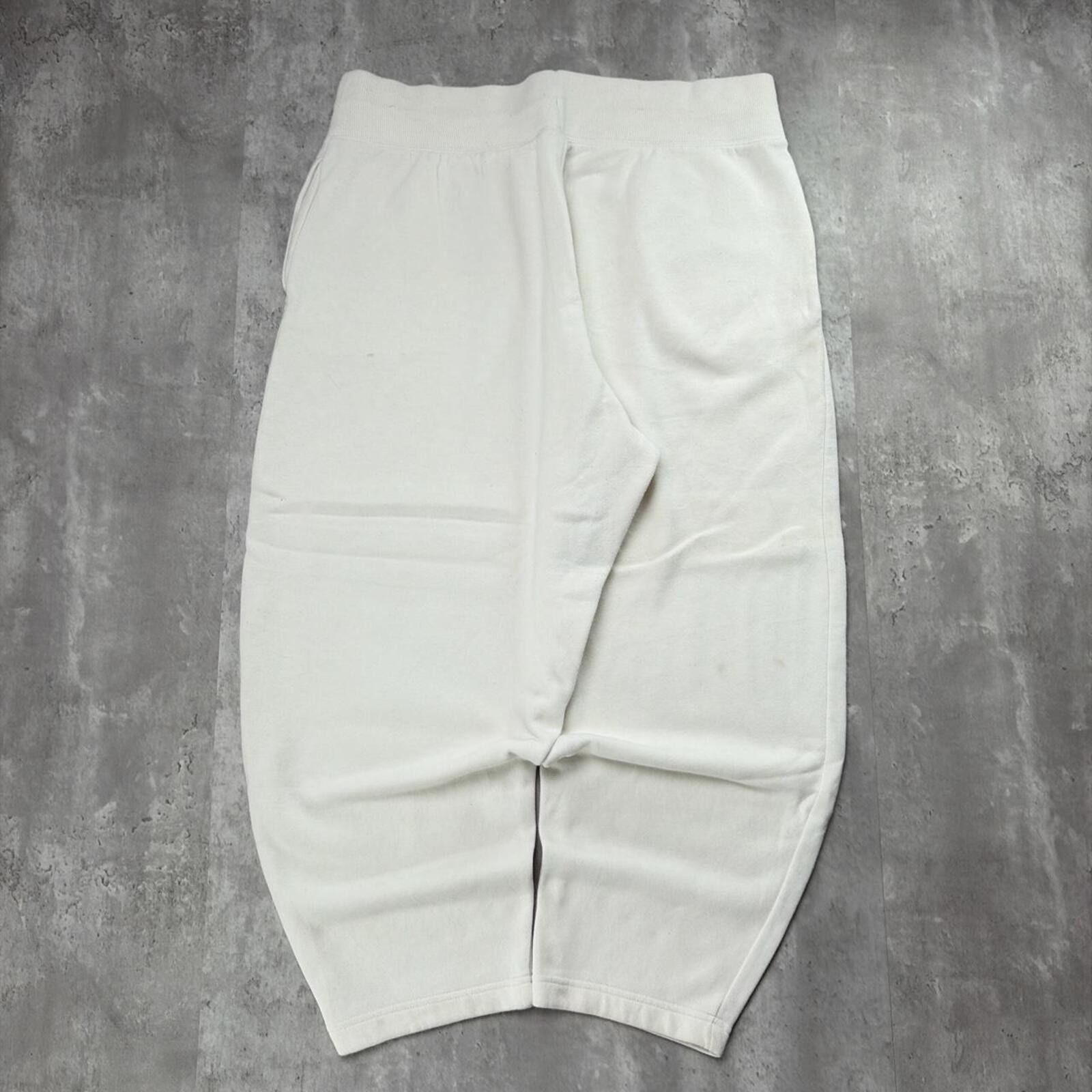 Nike Y2K White Nike Swoosh Grunge Baggy Skater Sweatpants Size 40" / US 18 - 2 Thumbnail