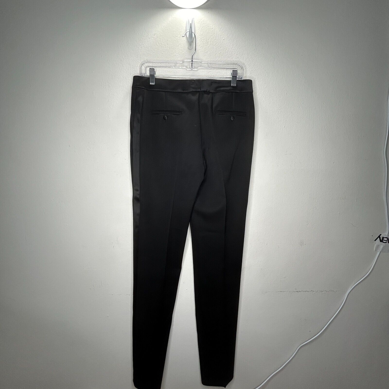 Saint Laurent Paris Yves St Laurent Black Edition Soir TuxedoPant 40 / 6 Size 28" / US 6 / IT 42 - 8 Thumbnail