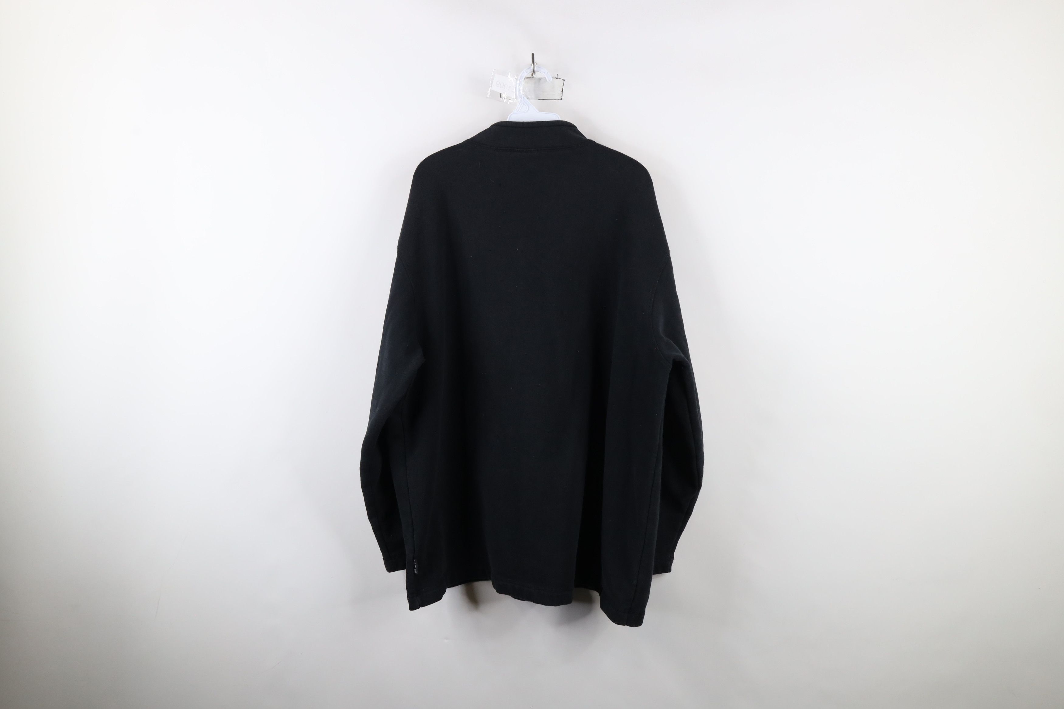 Vintage × Woolrich Woolen Mills Vintage 90s Woolrich Half Zip Pullover Sweatshirt Black Size US XXL / EU 58 / 5 - 10 Thumbnail