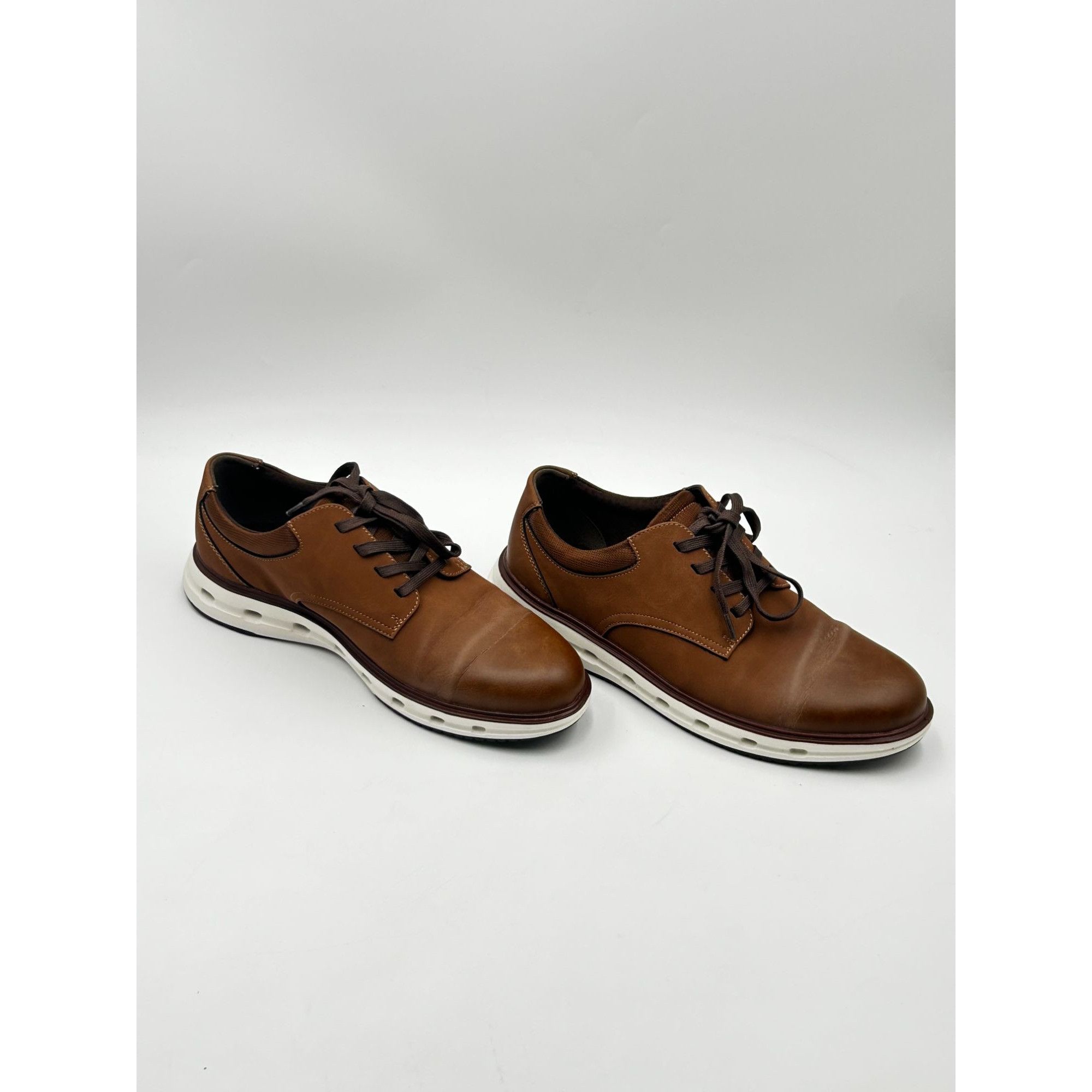 Other Lands’ End Sport Oxford Men’s 10.5 Dark Tan Lace Up Casual C Size US 10.5 / EU 43-44 - 5 Thumbnail