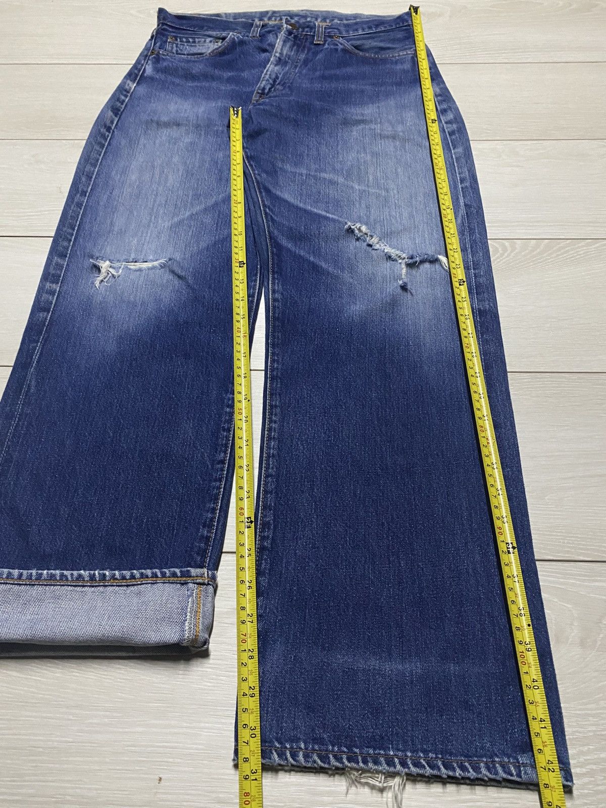 Levi's Levis Big E 551zxx 90s Vintage Zipper Baggy Jeans Size US 31 - 17 Thumbnail