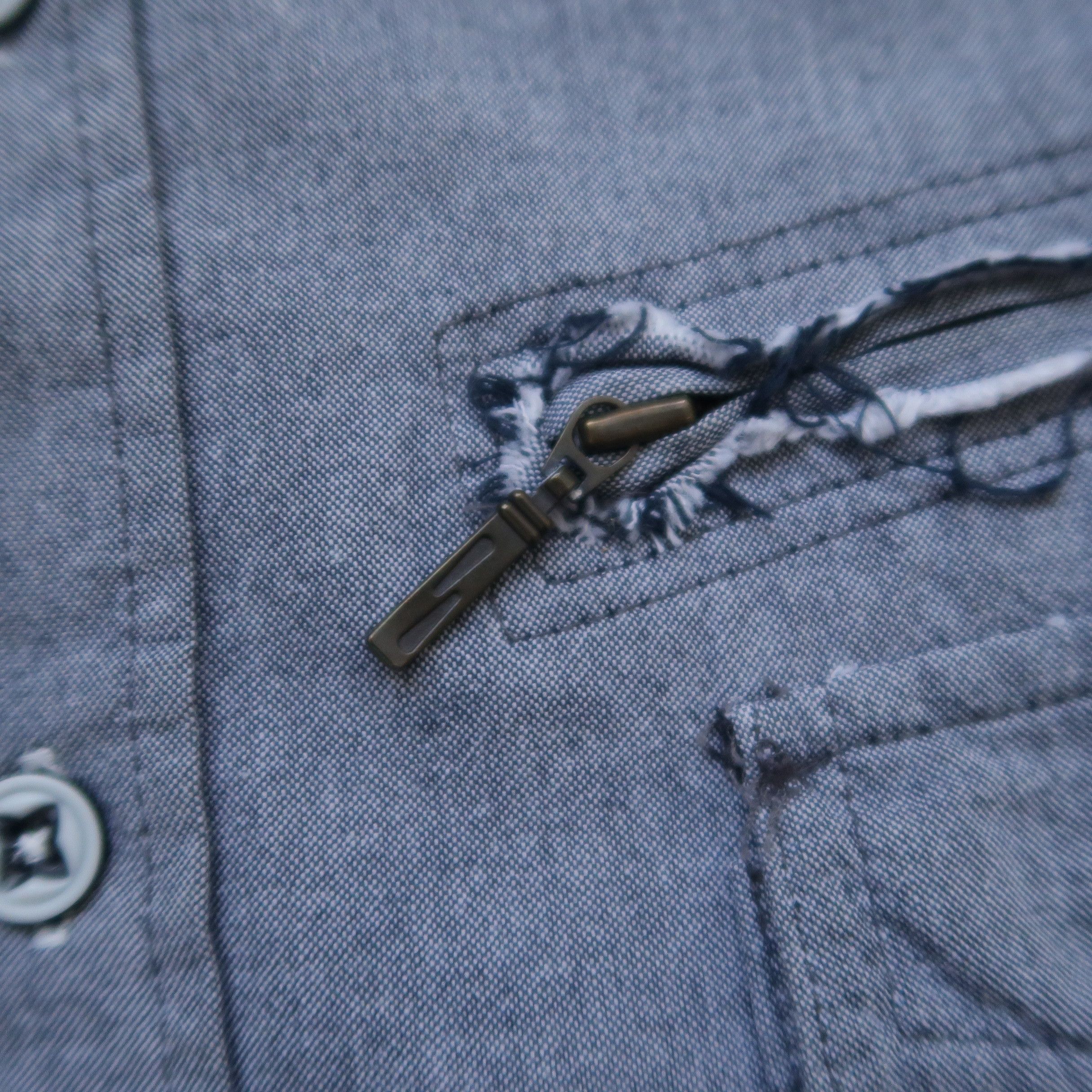 Japanese Brand 1990s Diesel Distressed Western Shirt Unfinished Size US M / EU 48-50 / 2 - 5 Thumbnail