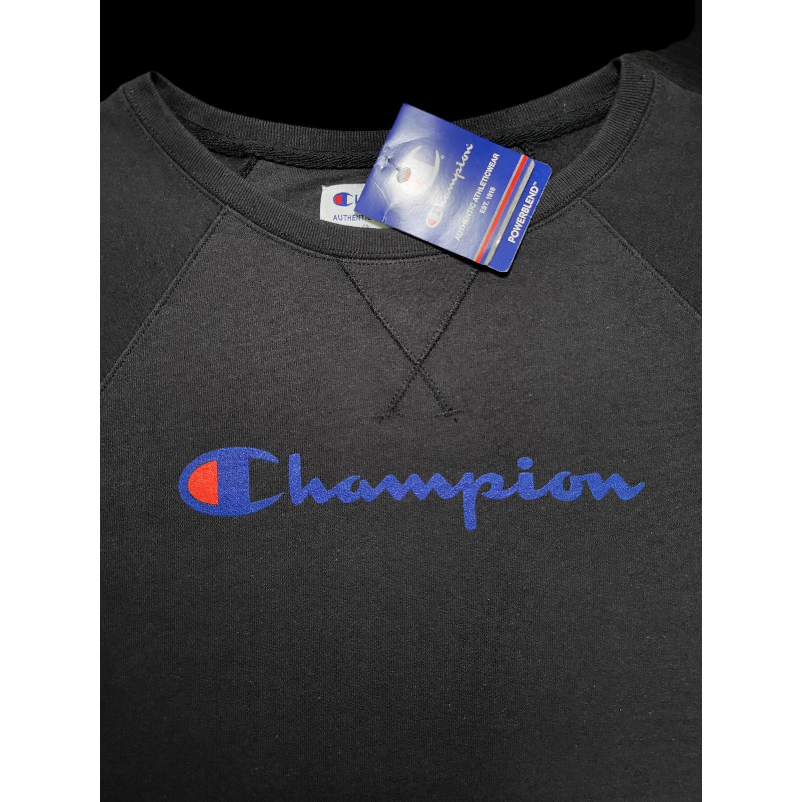 Champion NWT CHAMPION Incognito Classic Black Fleece Crew Sweatshirt Size S / US 4 / IT 40 - 7 Thumbnail