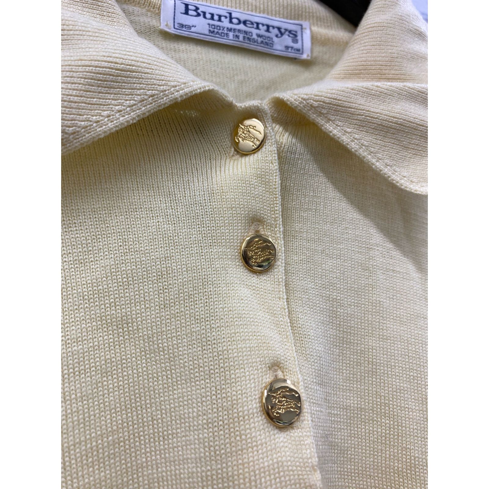Burberry Burberry Marino Wool Sweater Made in England 38” Small Size S / US 4 / IT 40 - 3 Thumbnail