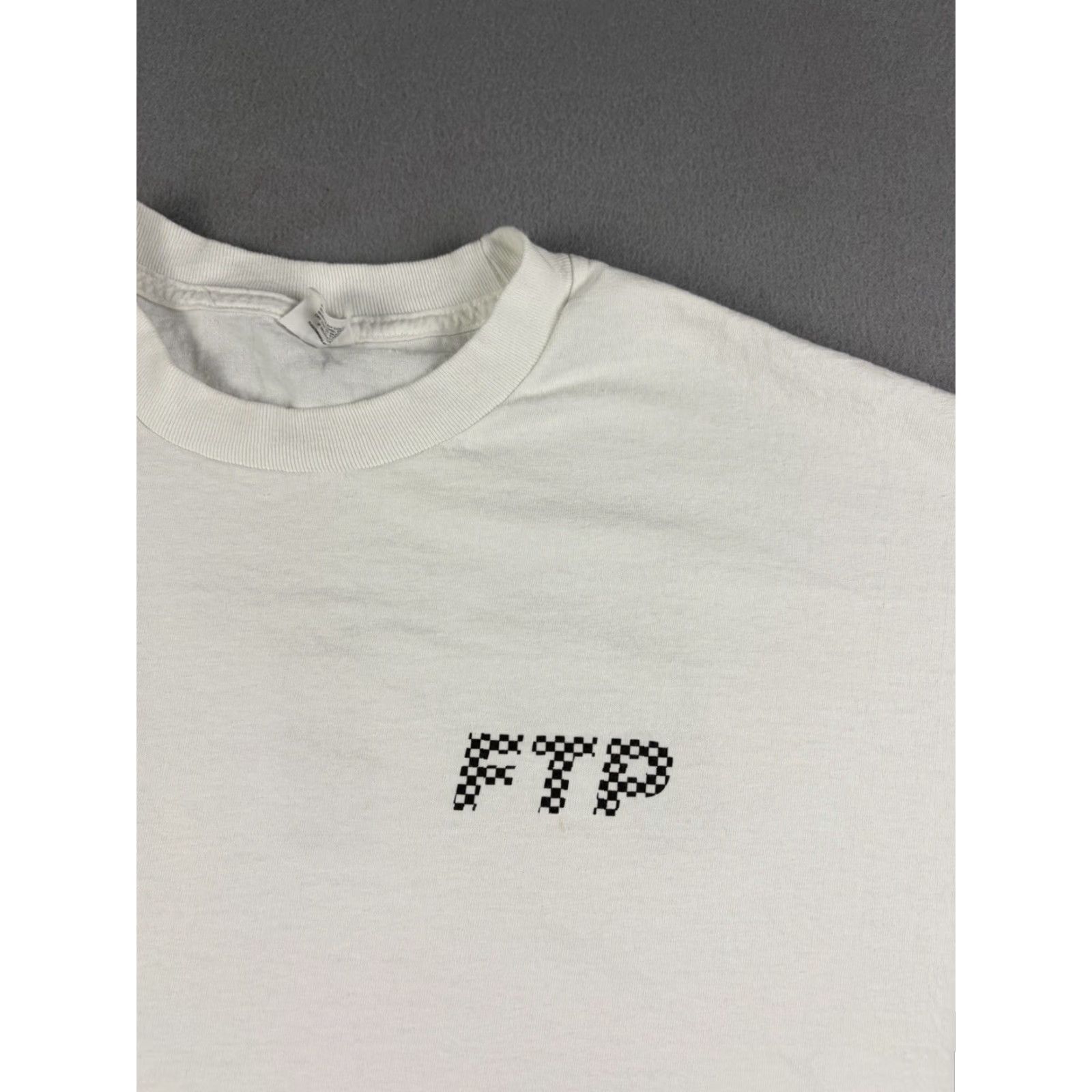 Vintage FTP T-Shirt Mens 2XL White Logo USA Made Short Sleeve Crew Neck Graphic Print Vintage No Size US XXL / EU 58 / 5 - 2 Thumbnail