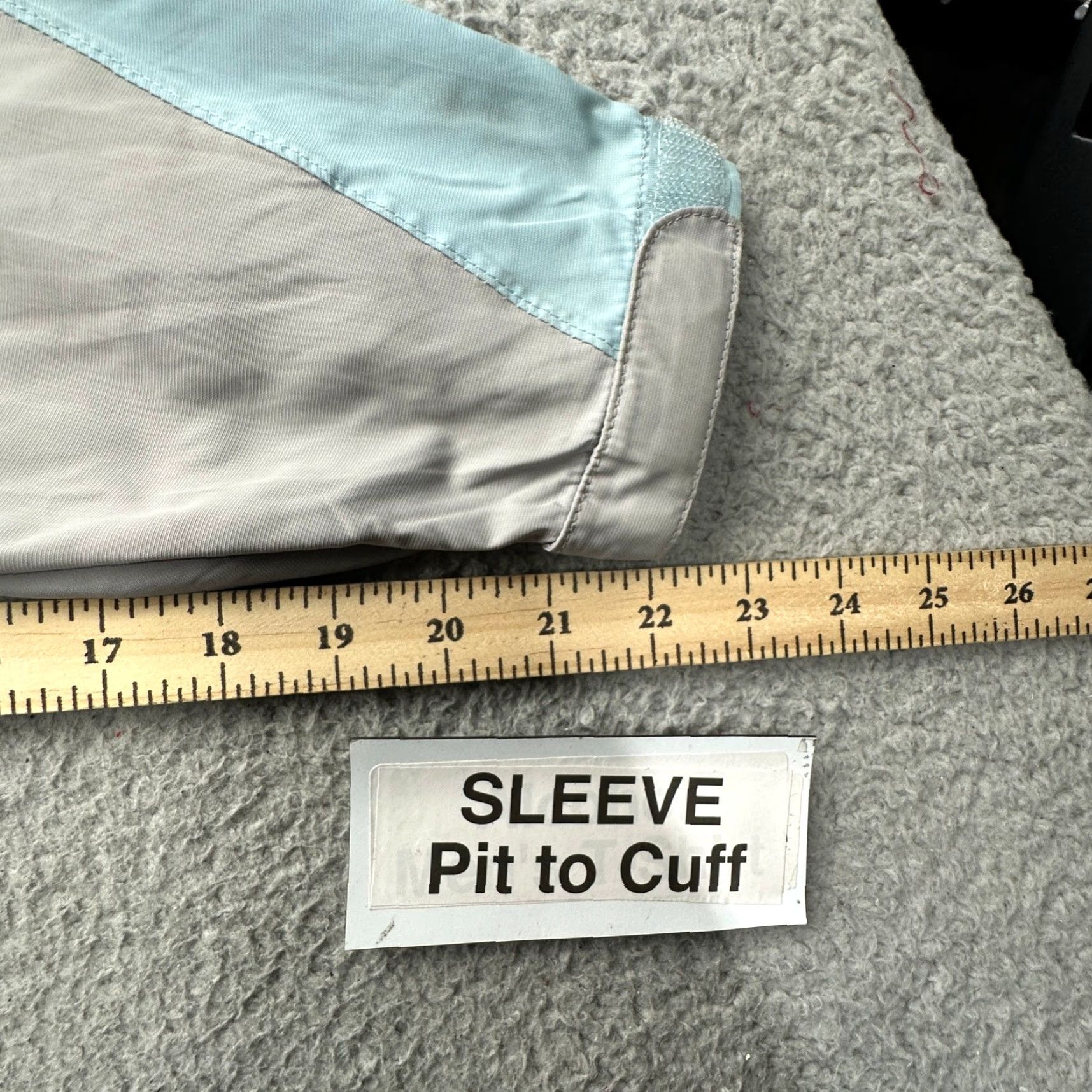 The North Face The North Face Windbreaker Jacket Womens XL Full Zip Hooded Gray Blue with Logo Zipper, Regular Fit, Outdoor, Casual/Workwear/X-Prospects Size XL / US 12-14 / IT 48-50 - 5 Thumbnail