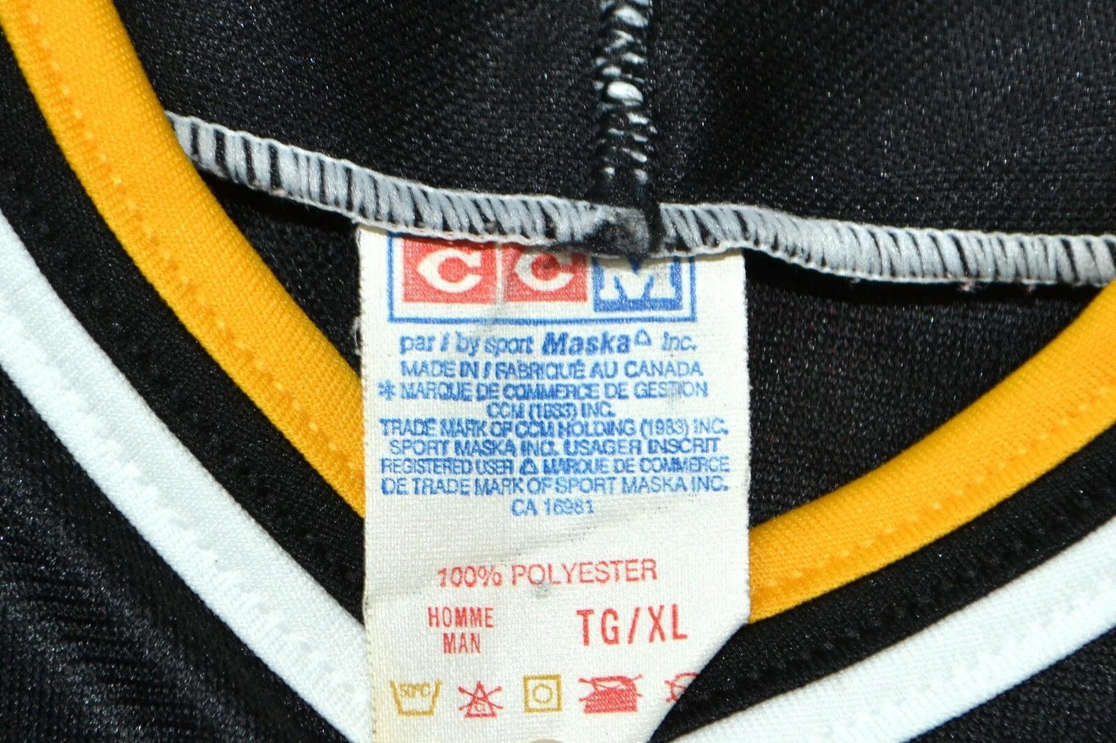Ccm NHL PITTSBURGH PENGUINS ICE HOCKEY SHIRT CCM SIZE XL Size US XL / EU 56 / 4 - 9 Thumbnail