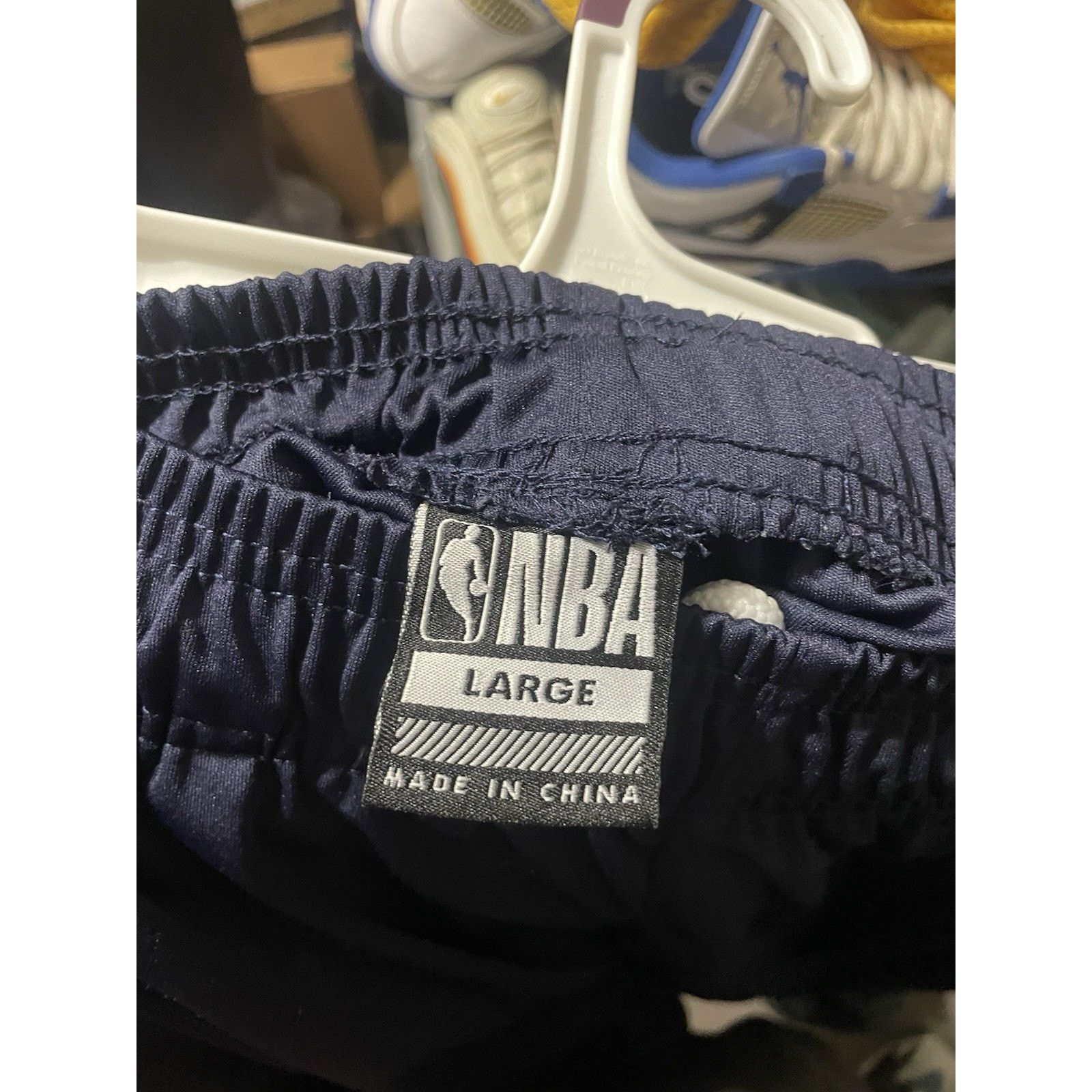 NBA Size L- NBA Shorts Men's Blue USA Stars Sport Basketball Size US 43 - 3 Thumbnail