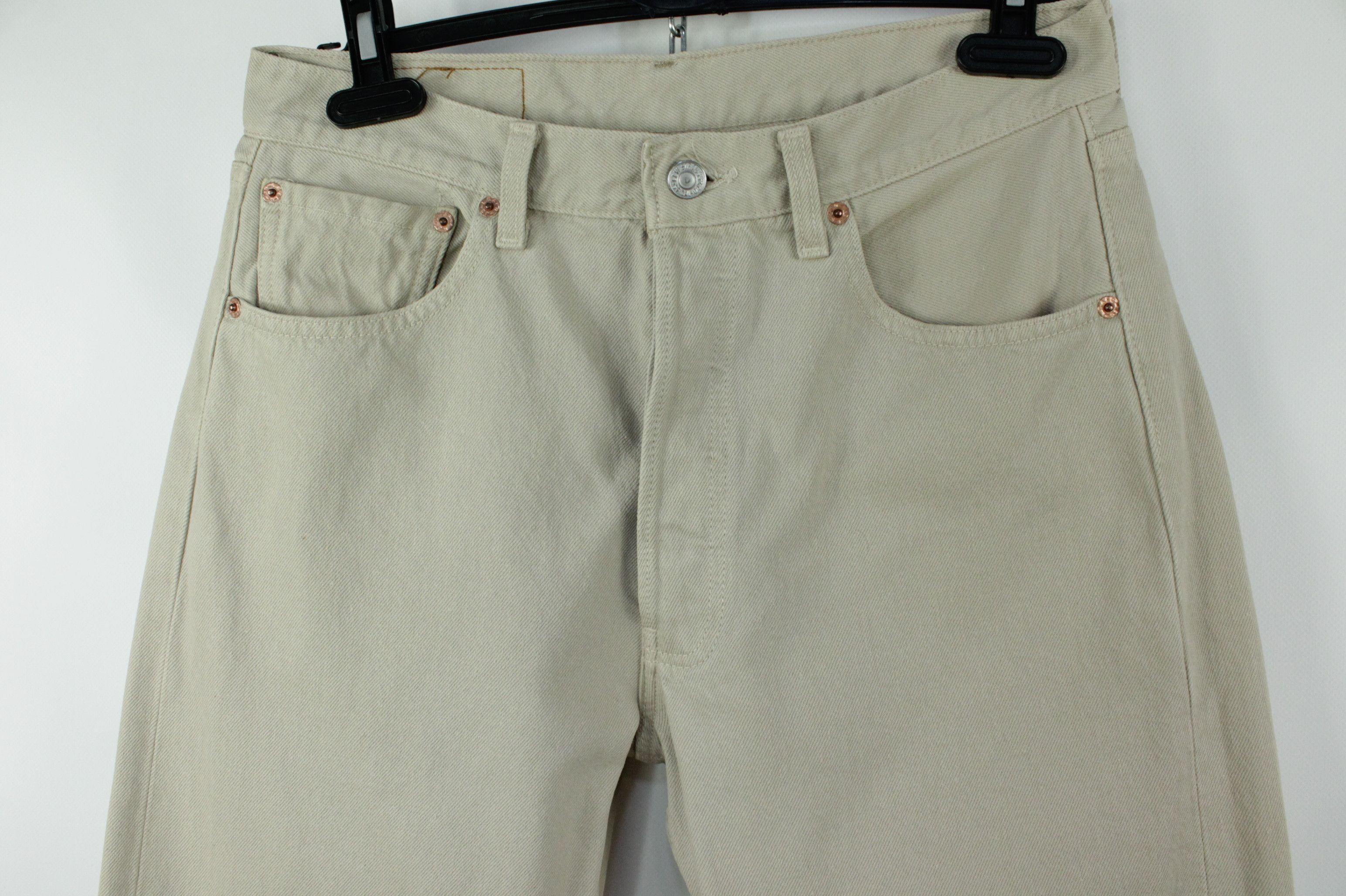Levi's Vintage Levi's 501 Beige Denim Made In USA Men's Jeans Size US 33 - 3 Thumbnail